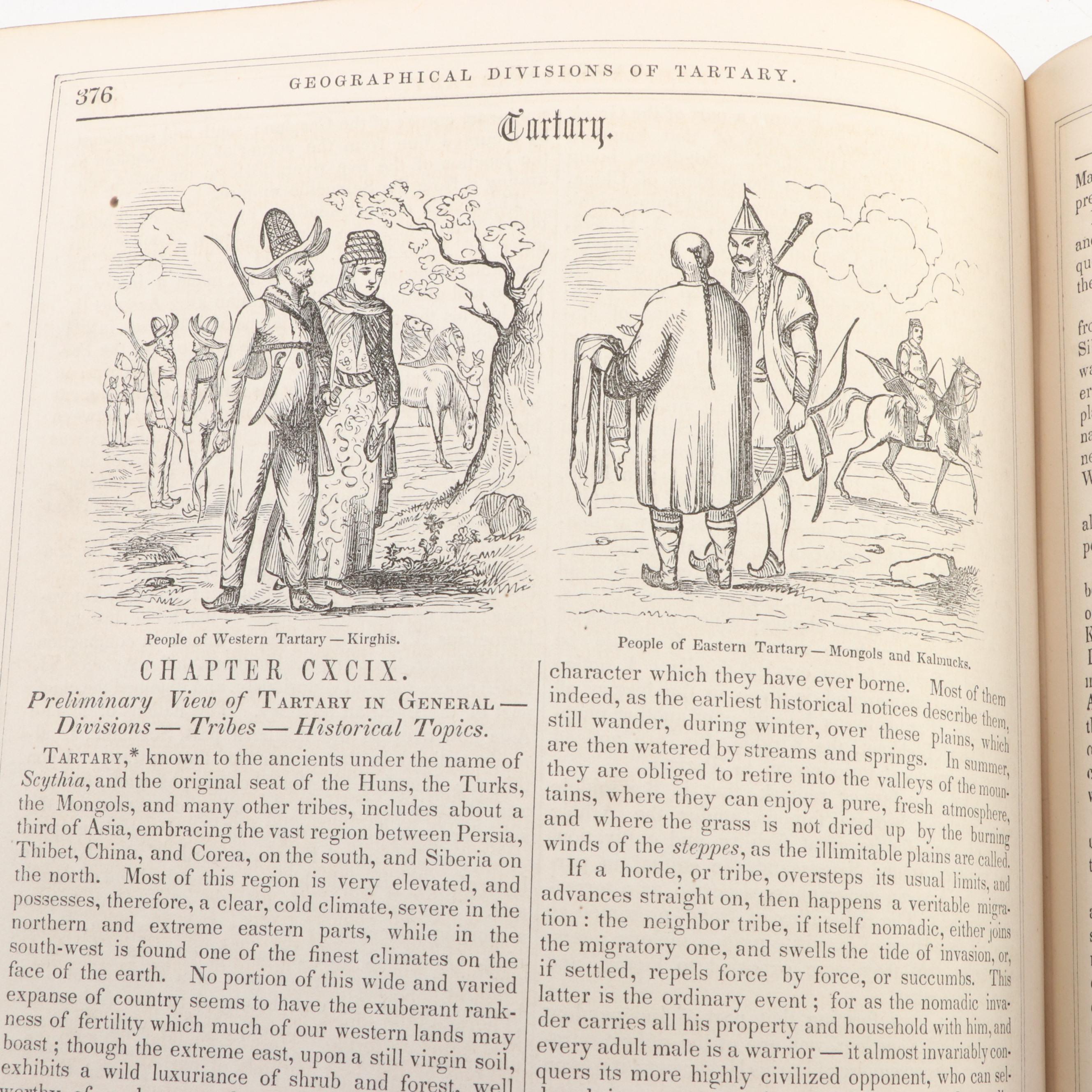 Illustrated "A History of All Nations" Two-Volume Set by S. G. Goodrich, 1857