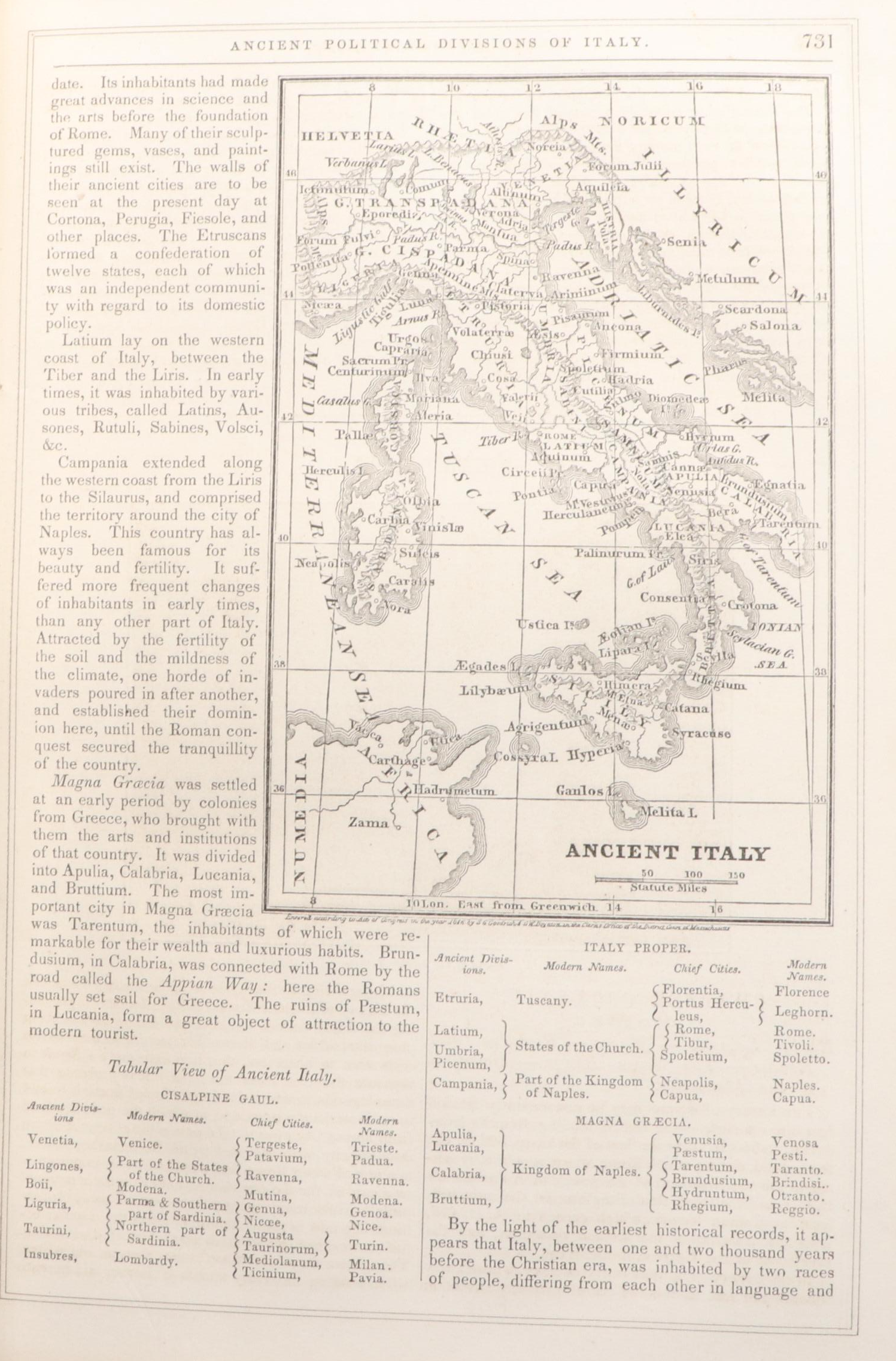 Illustrated "A History of All Nations" Two-Volume Set by S. G. Goodrich, 1857