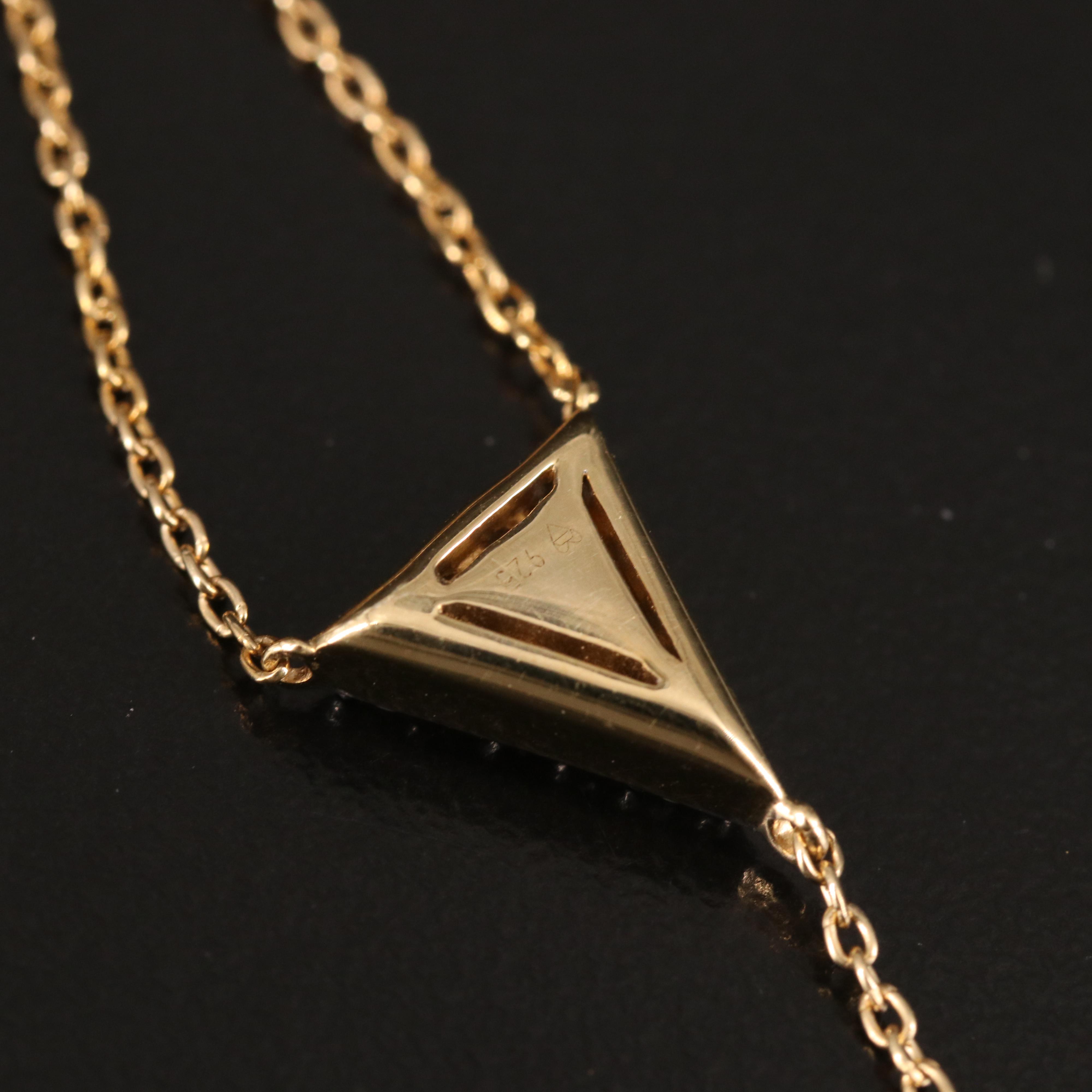 Sterling Diamond Lariat Necklace