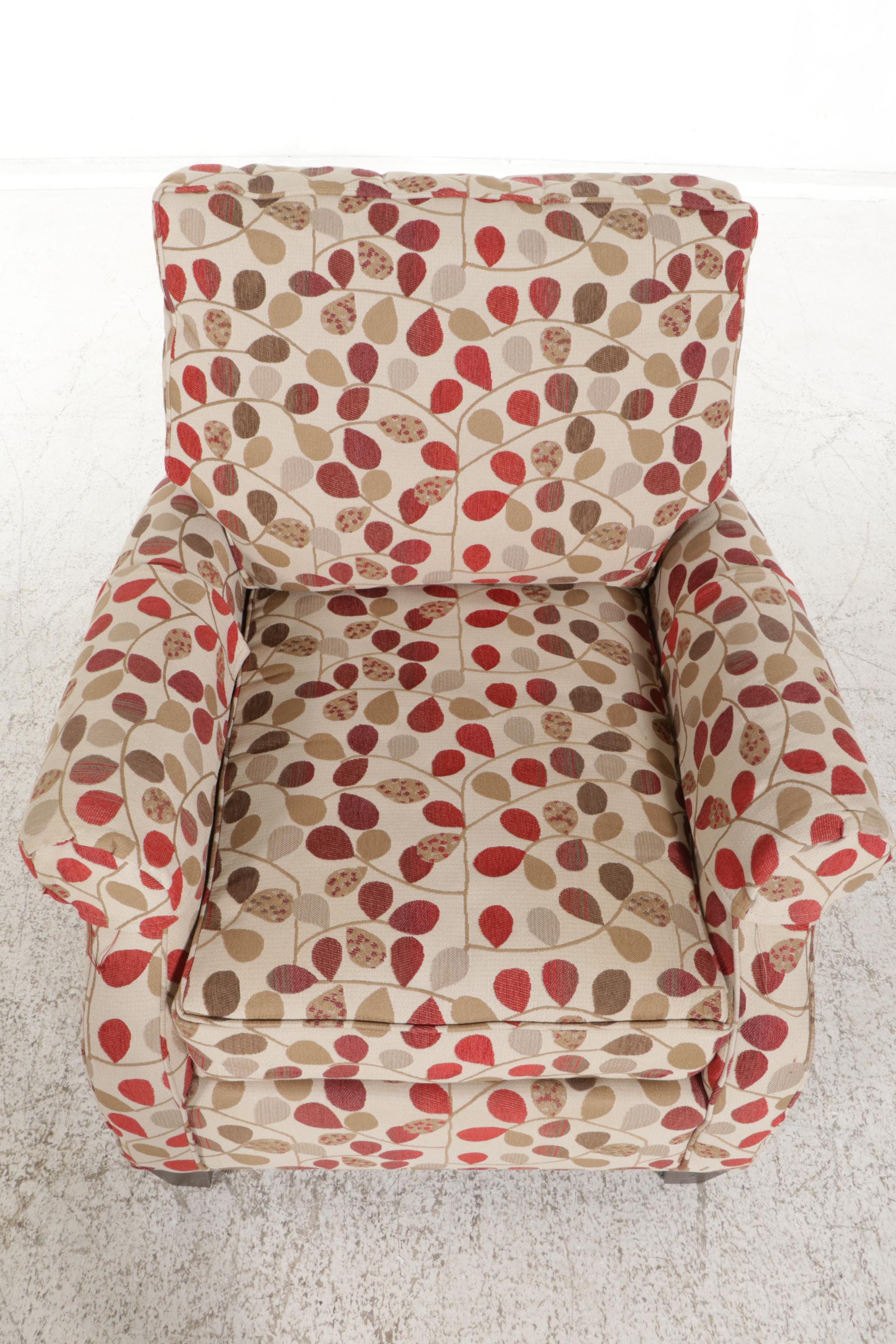 King Hickory Upholstered Armchair, 21st Century EBTH