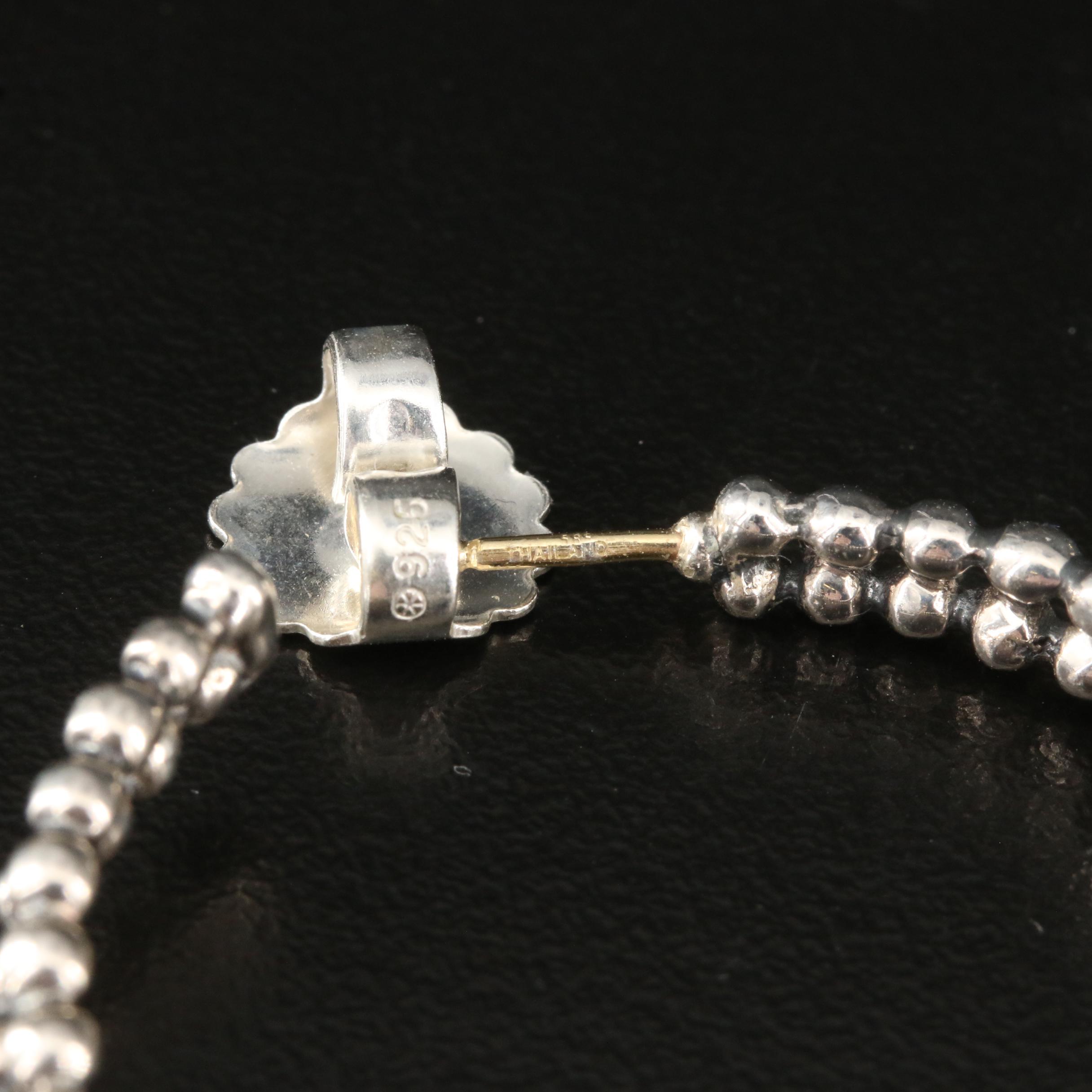 Michael Dawkins Sterling Hoop Earrings