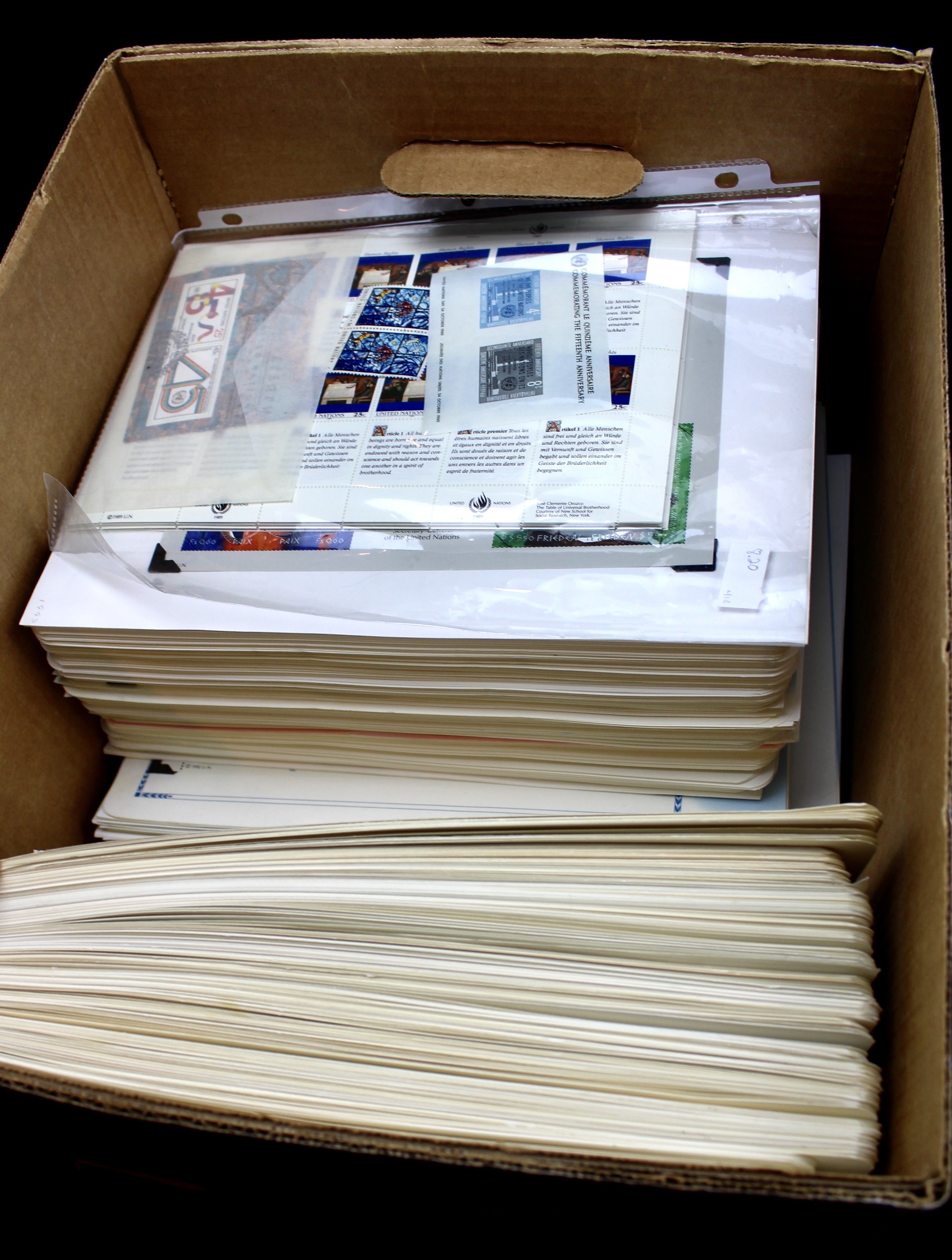 United Nations Postage Stamps, 1950s to 1990s