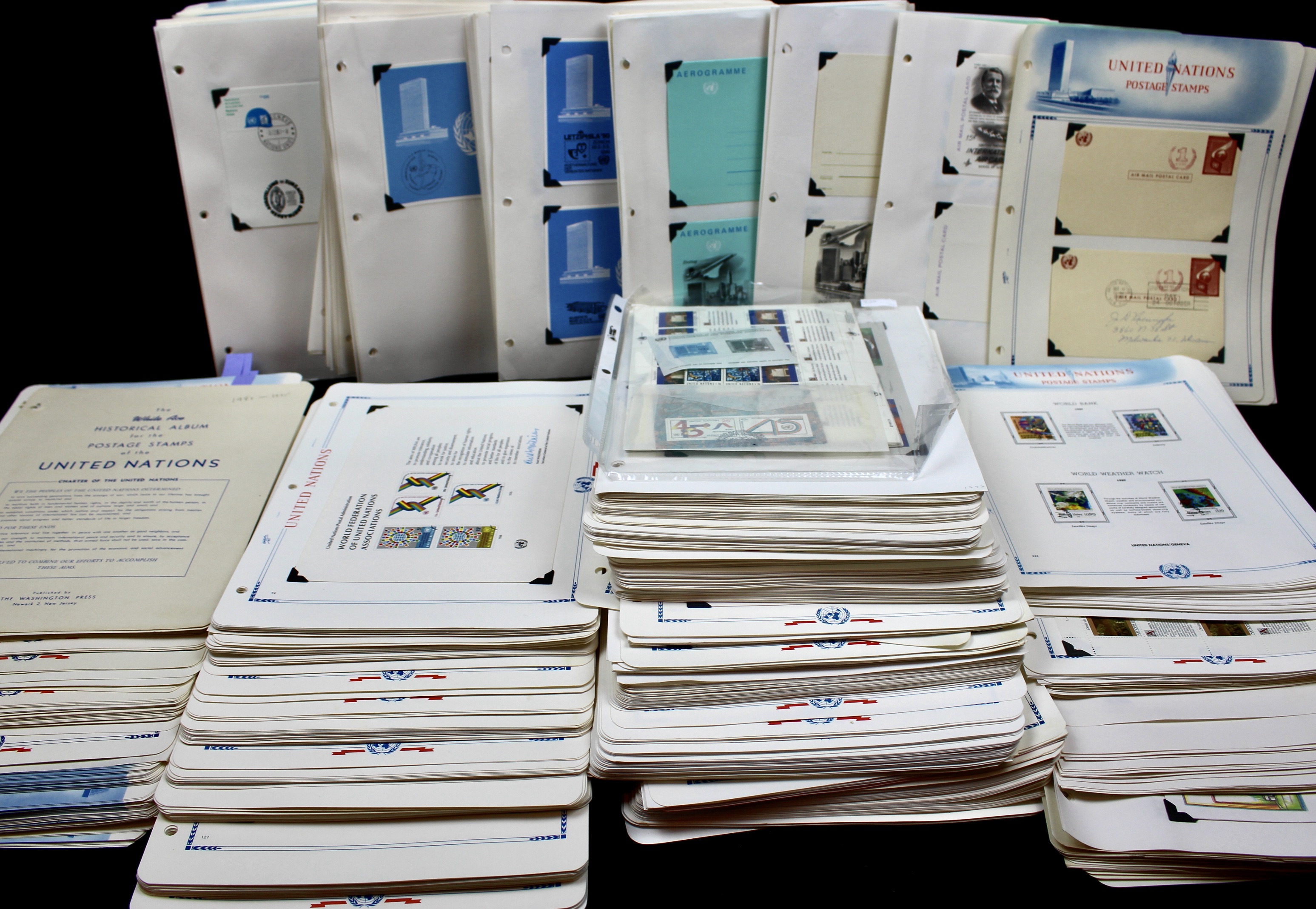 United Nations Postage Stamps, 1950s to 1990s