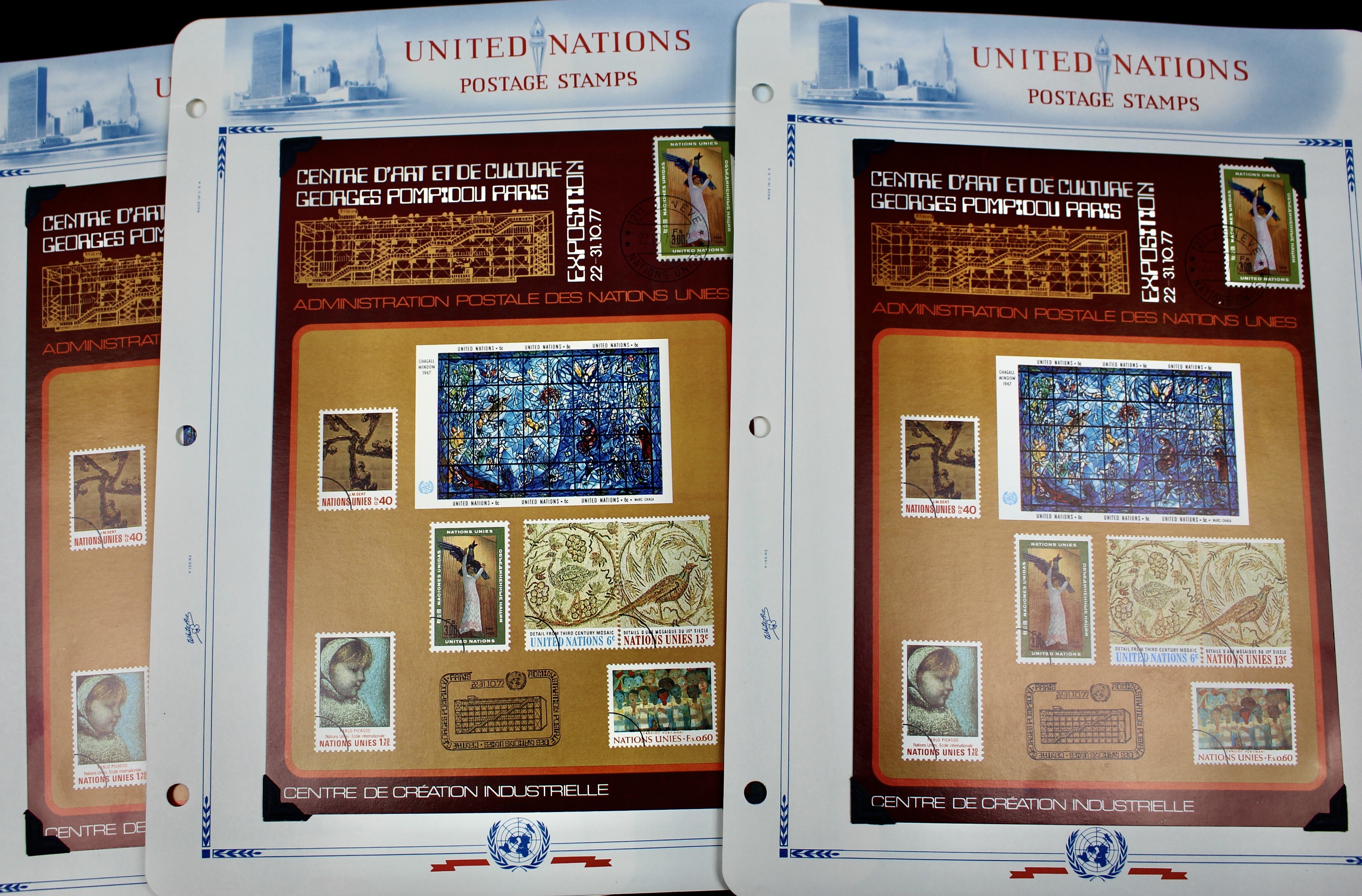 United Nations Postage Stamps, 1950s to 1990s