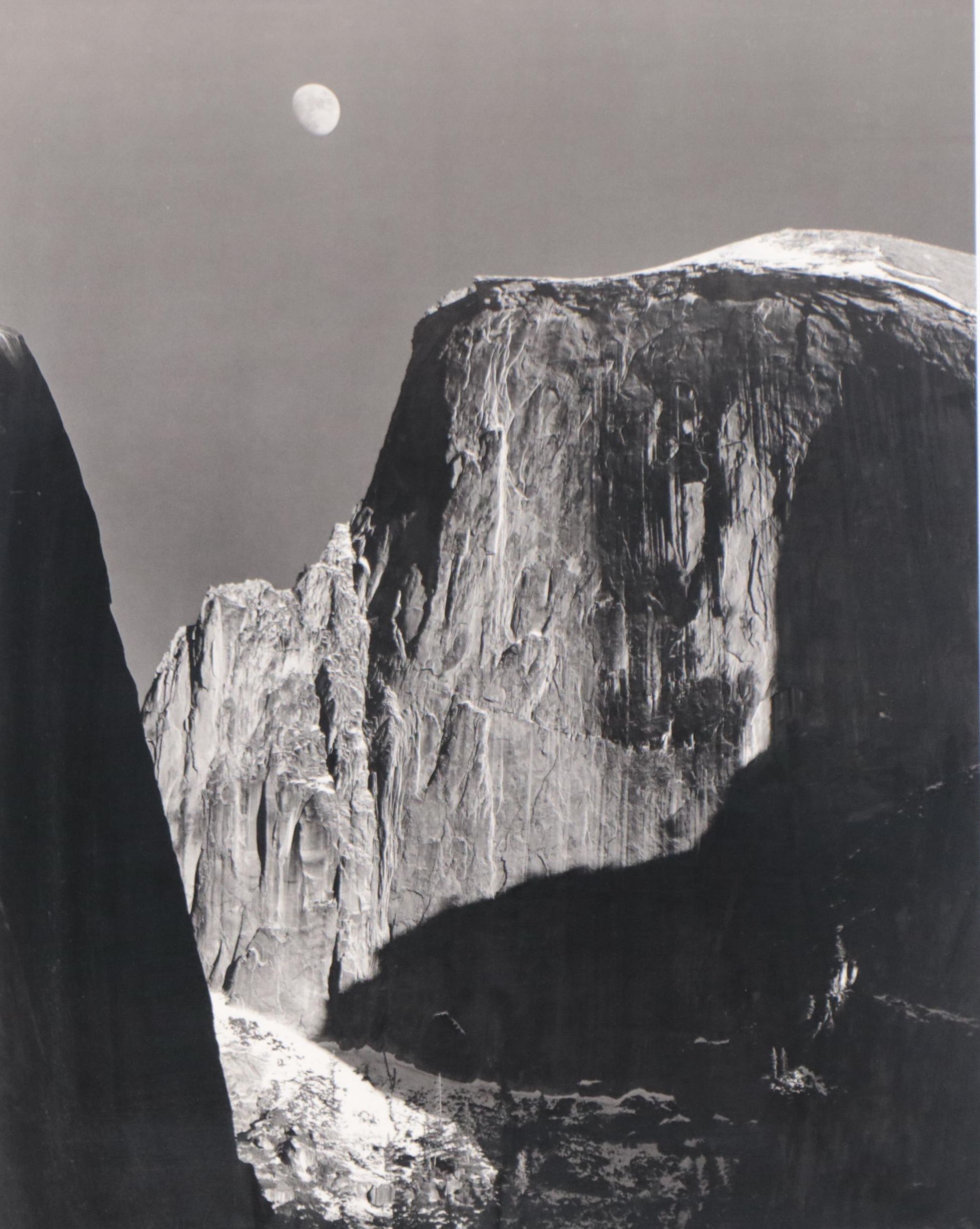 Offset Lithograph After Ansel Adams "Moon and Half Dome, Yosemite National Park"