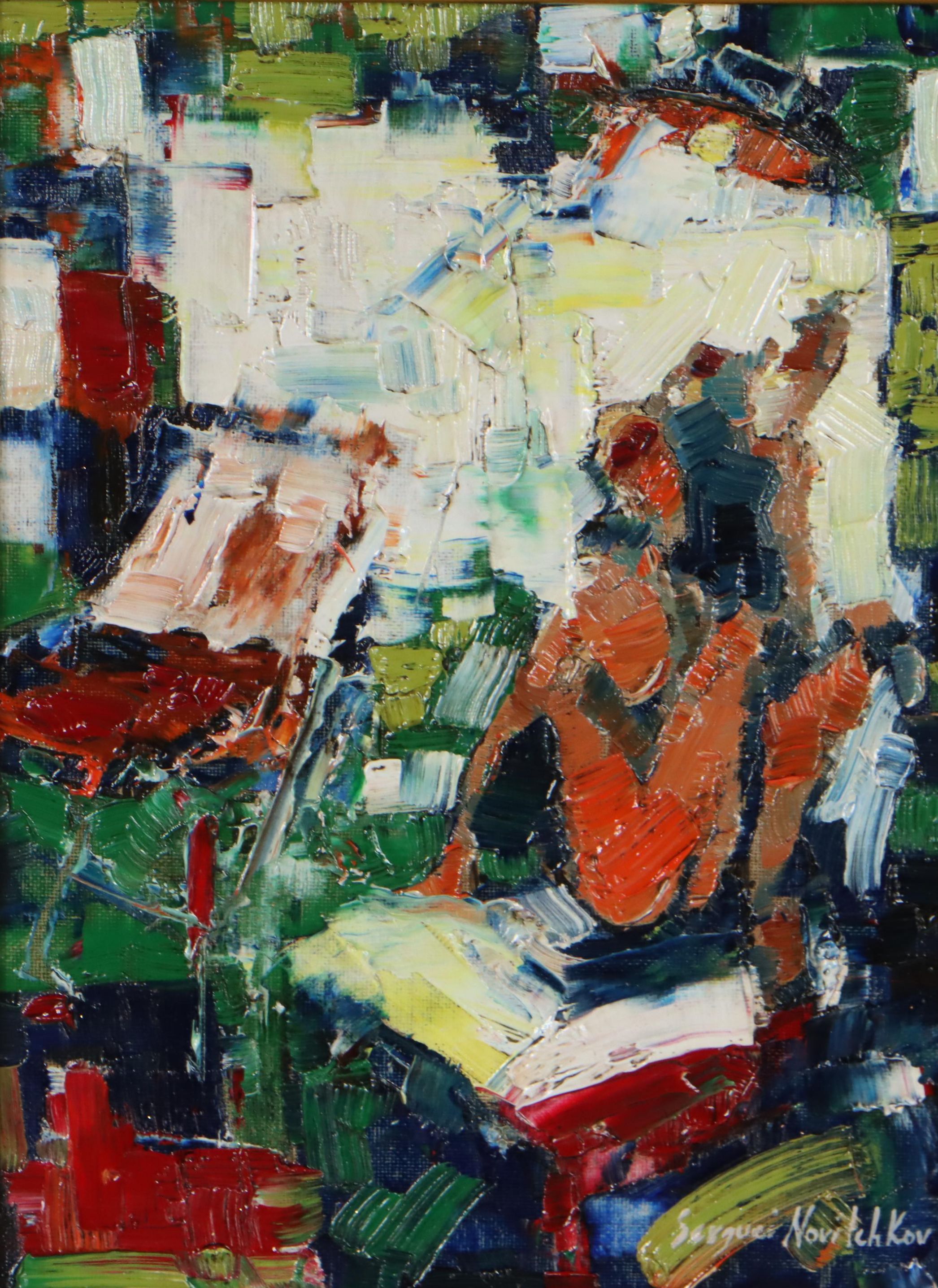 Serguei Novitchkov Oil Painting "Staging a Model," 2022