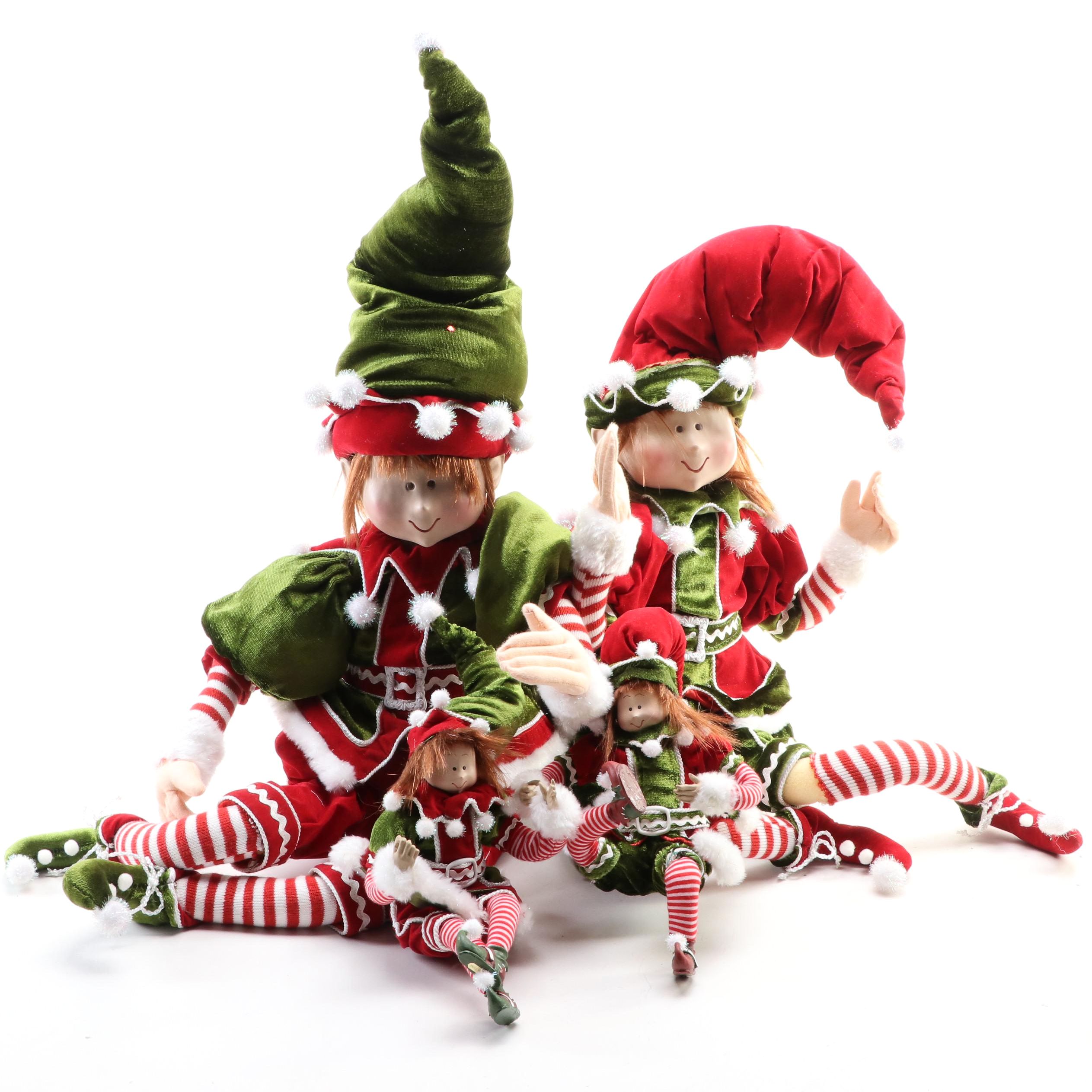 RAZ Imports Seated Elf Dolls
