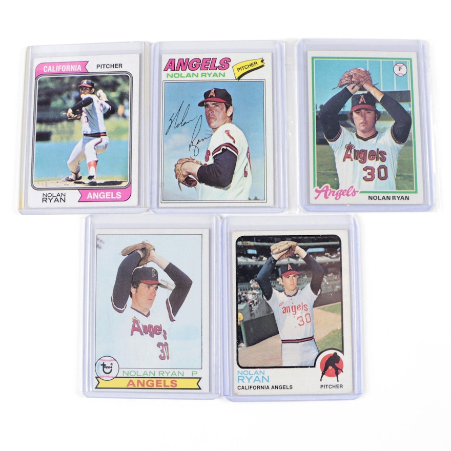 Topps Nolan Ryan California Angels Baseball Cards with Rookie, 1970s