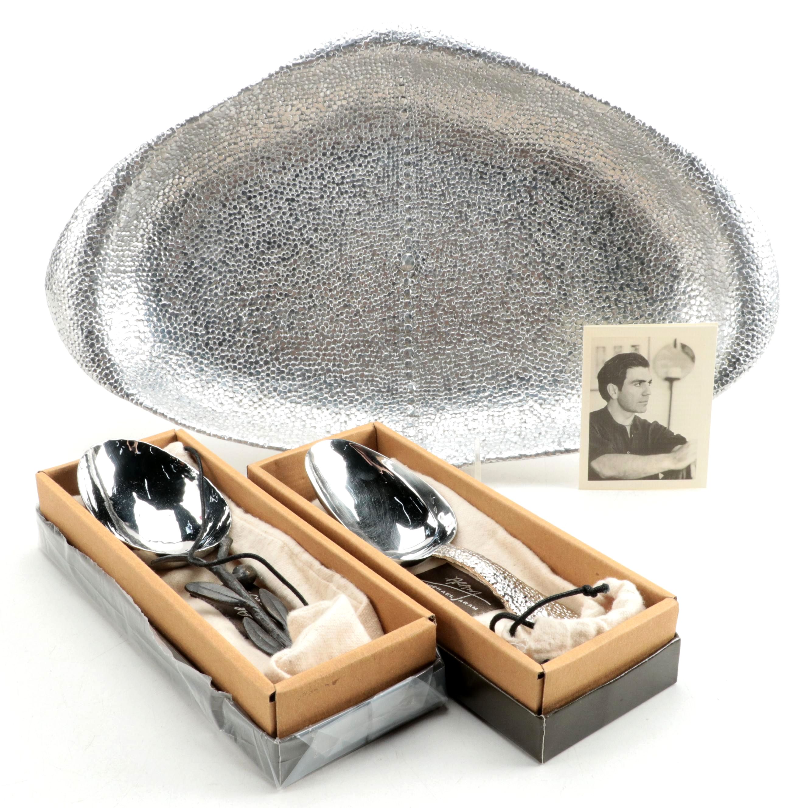 Michael Aram Serving Bowl and Spoons