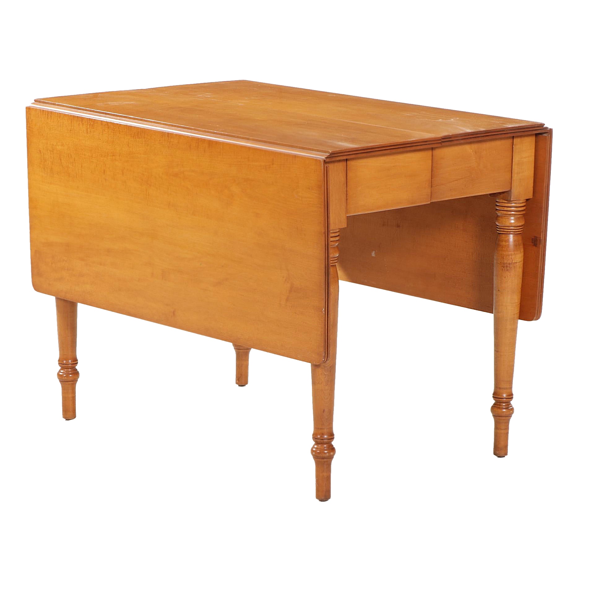 Conant Ball Maple Drop Leaf Dining Table, Mid to Late 20th Century