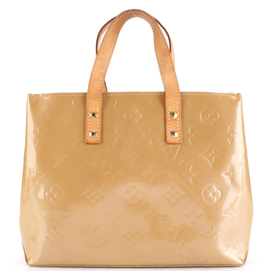 Louis Vuitton Reade PM Tote in Monogram Vernis and Vachetta Leather