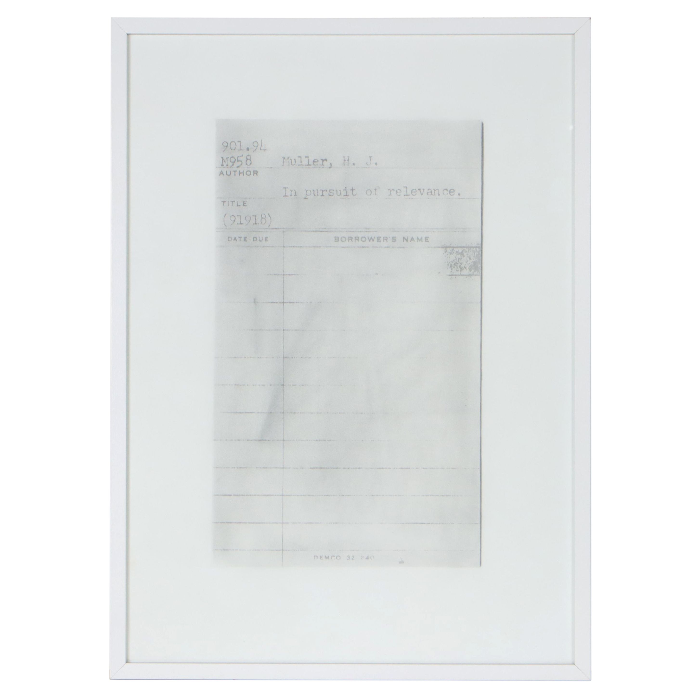 Cynthia Gregory Mixed Media Drawing "In Pursuit of Relevance," 2011