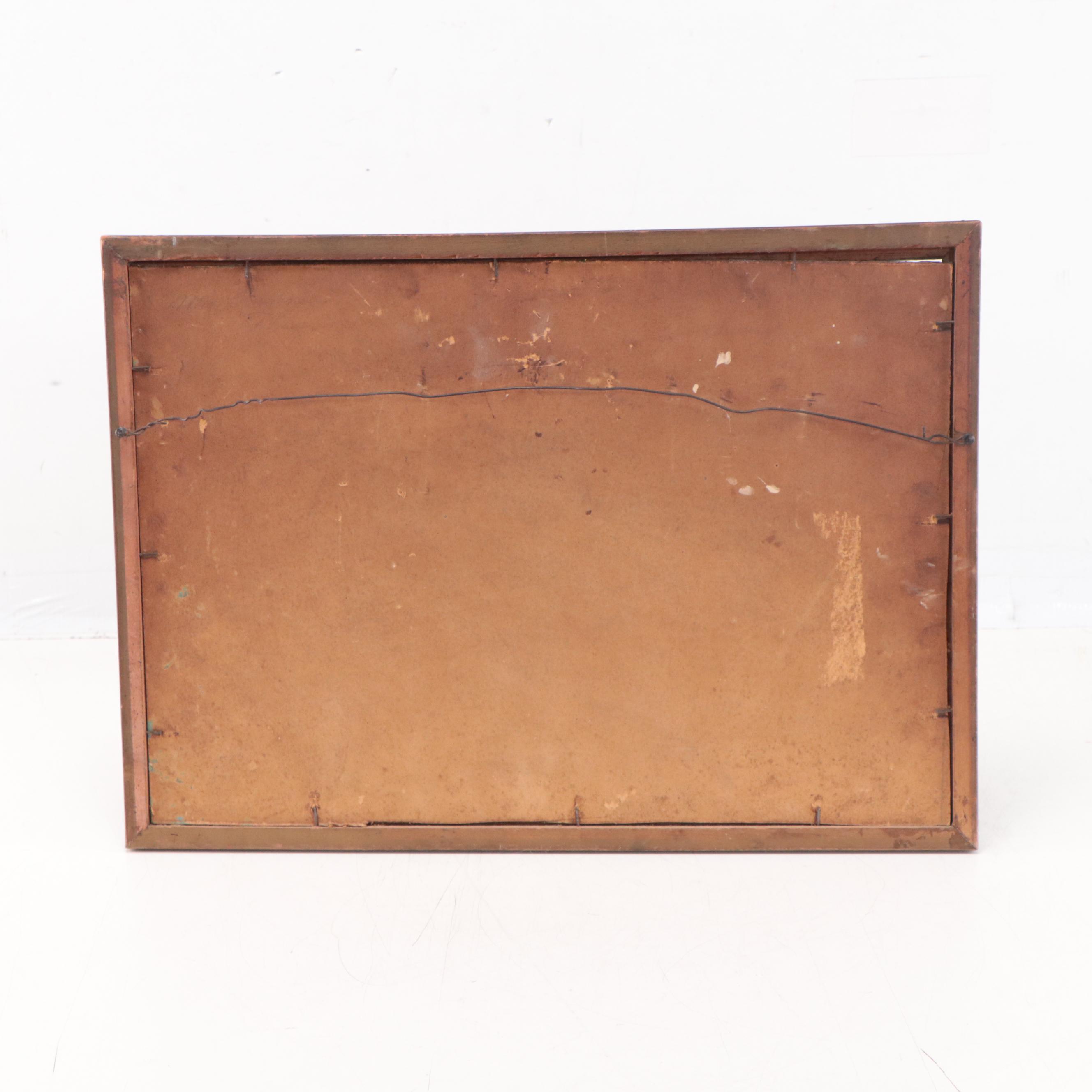 Mountain Lake Landscape Oil Painting