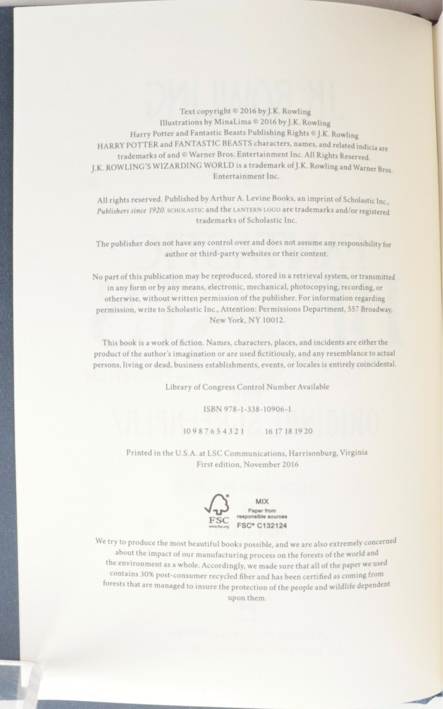 "Harry Potter" Complete Series with "Fantastic Beasts" by J. K. Rowling