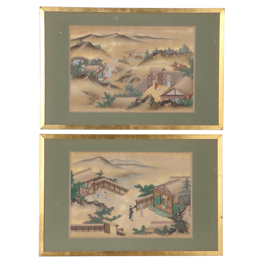 Chinese Gouache Paintings of Landscapes