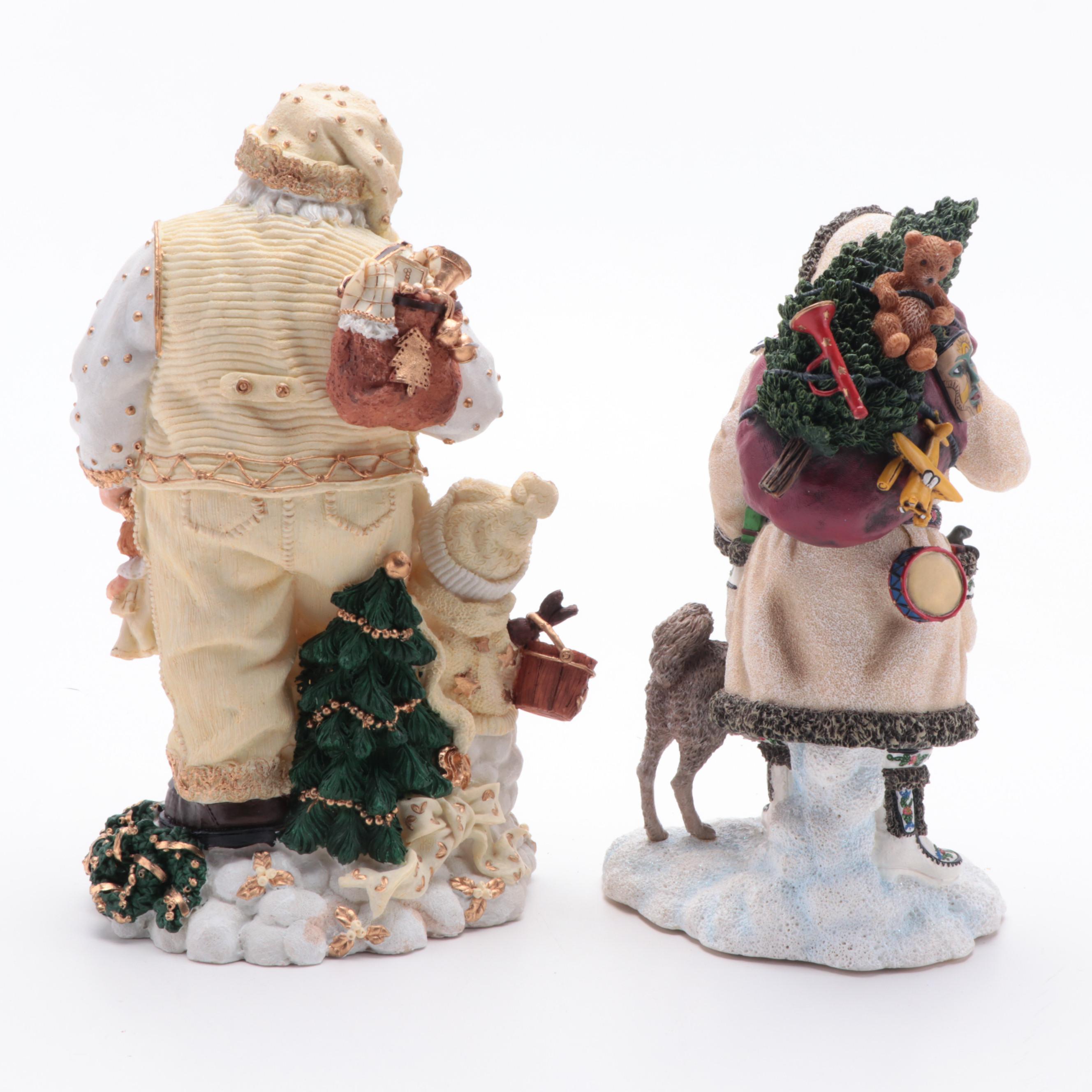 Pipka Memories of Christmas and Other Resin Santa Claus Figurines