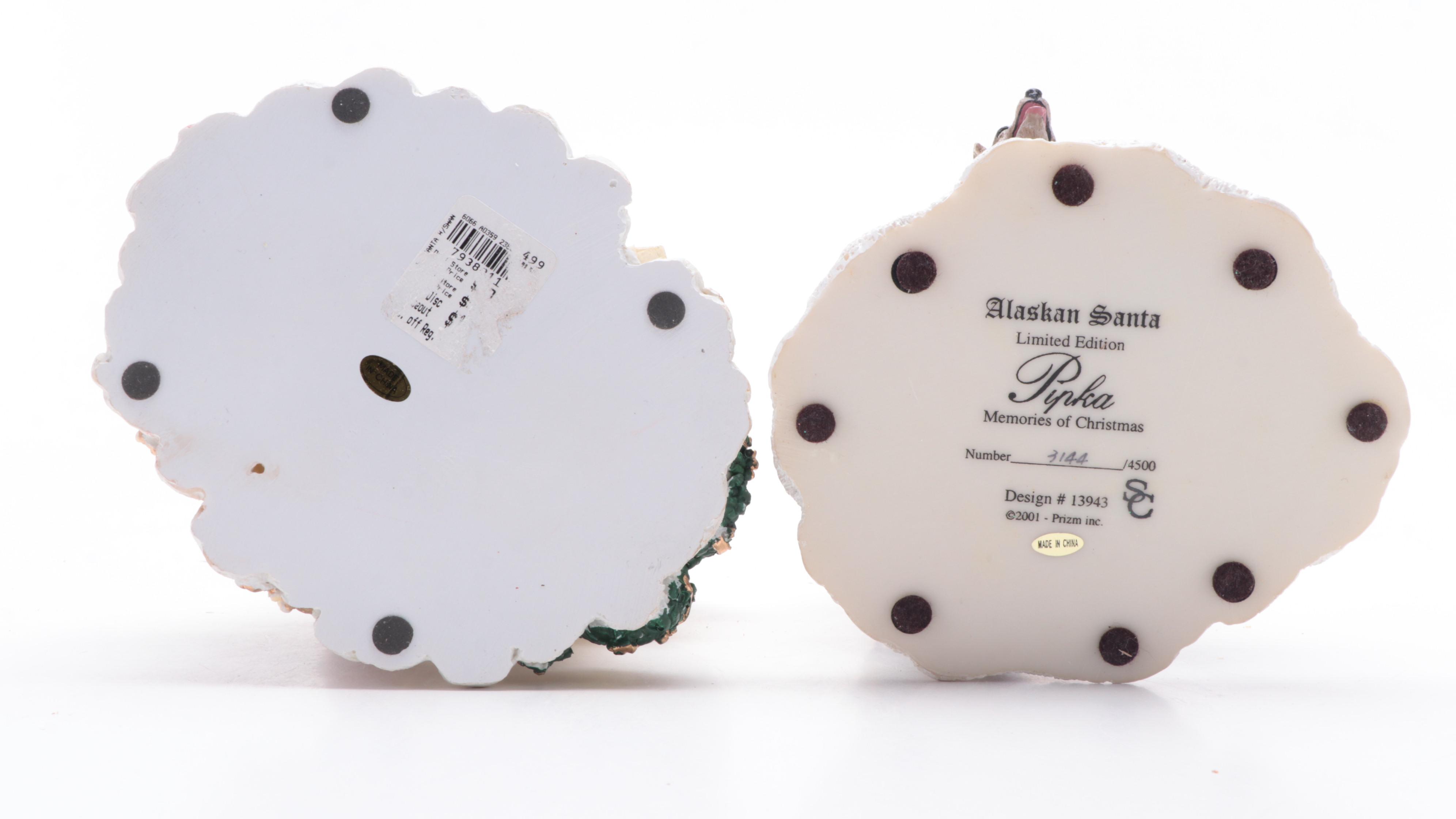 Pipka Memories of Christmas and Other Resin Santa Claus Figurines