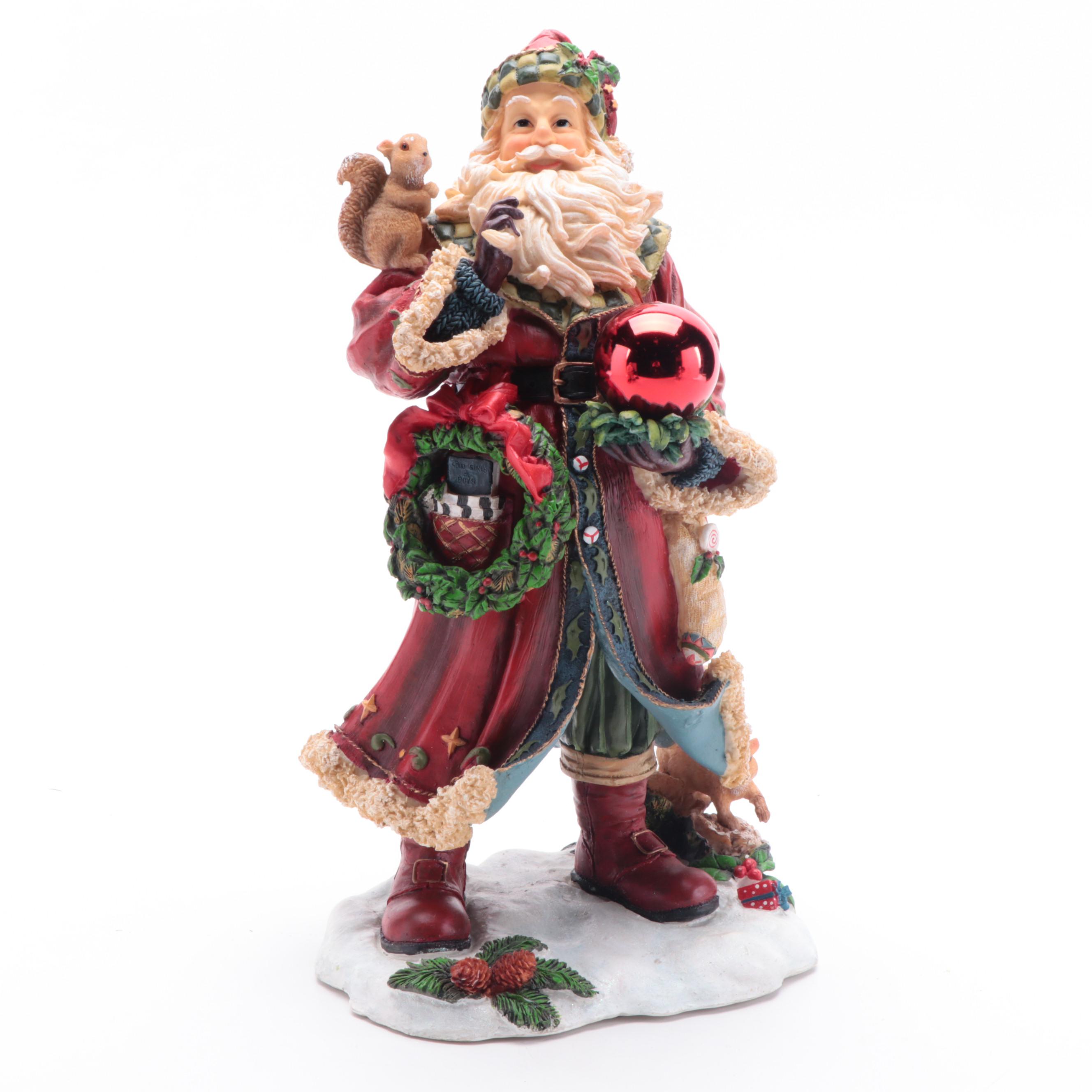 Pipka Memories of Christmas and Other Resin Santa Claus Figurines