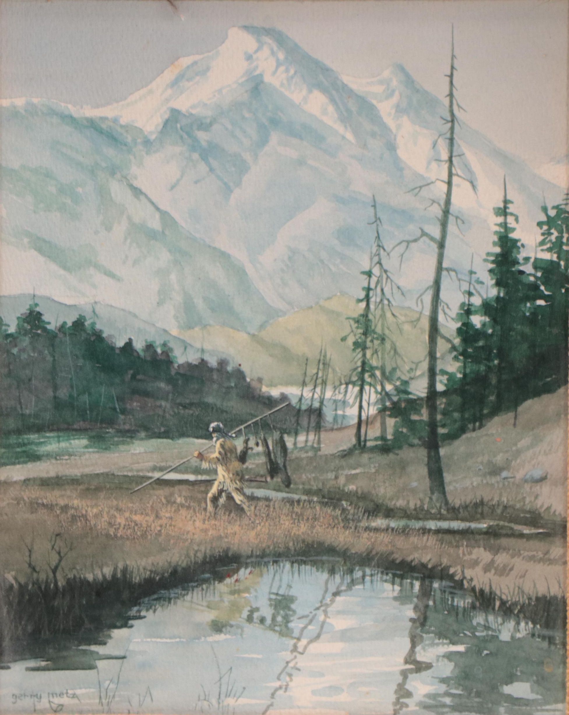 Gerry Metz Watercolor Painting "Good Day's Catch"