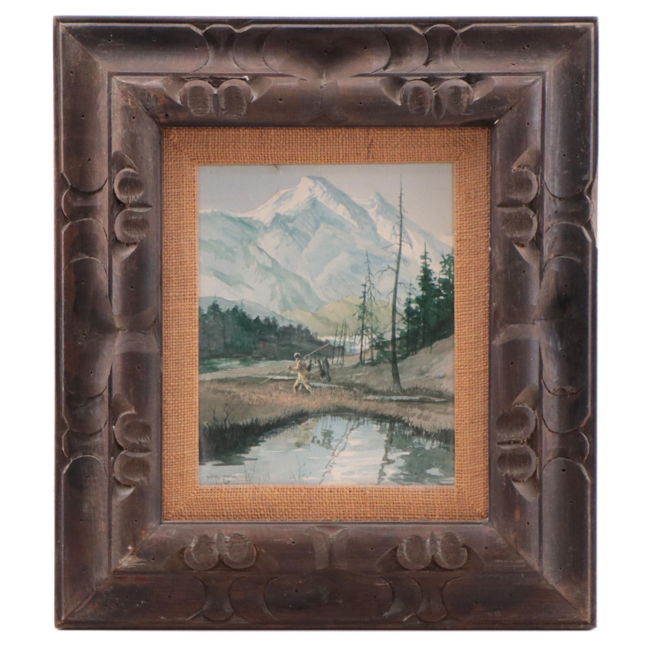 Gerry Metz Watercolor Painting "Good Day's Catch"