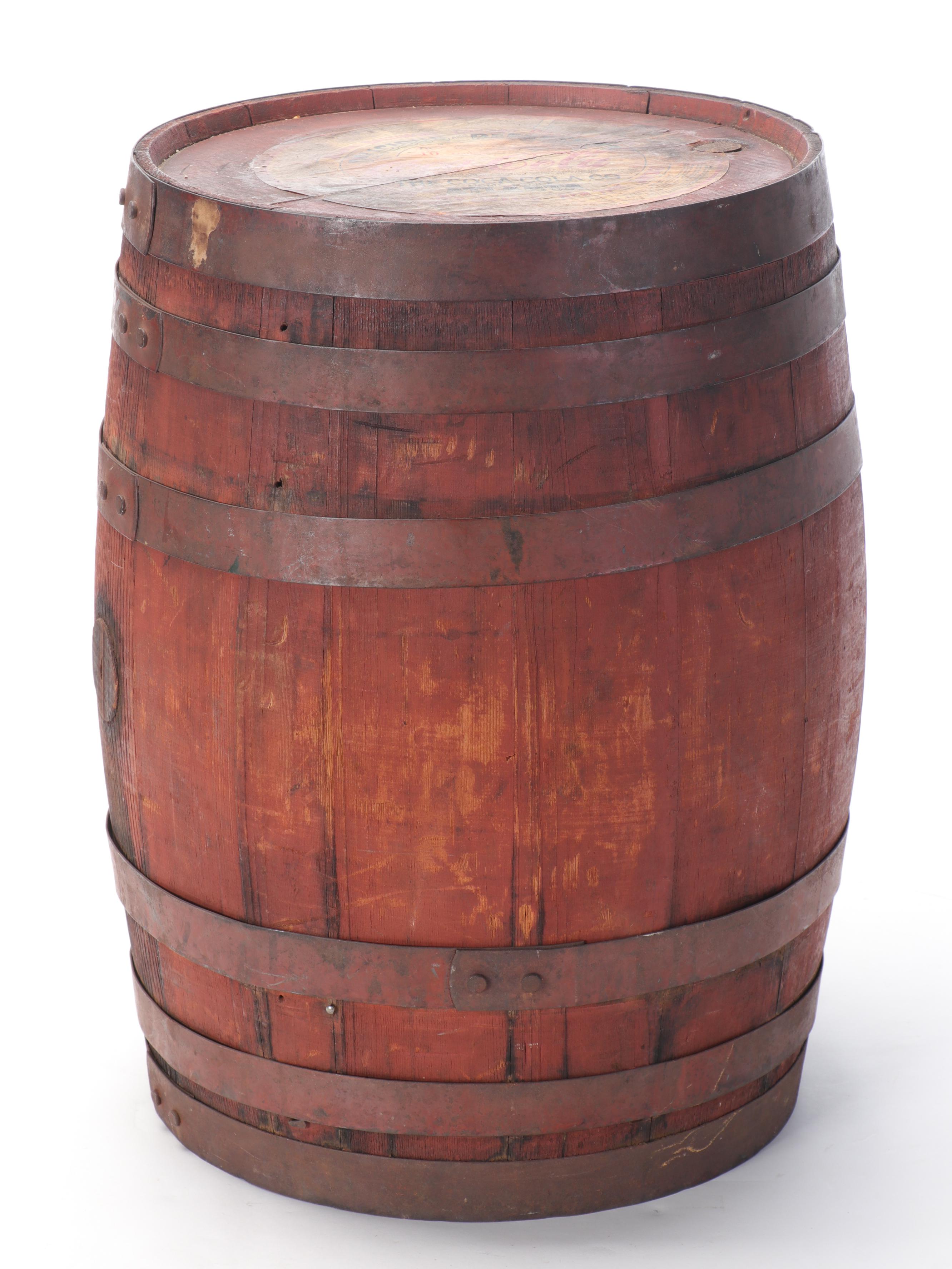 Coca-Cola Bottle Crates with Small Barrel Keg