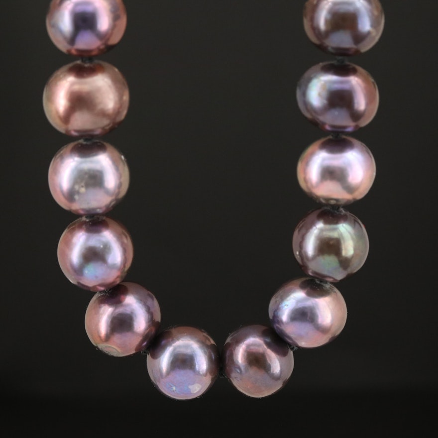 Pearl Necklace with 14K Clasp