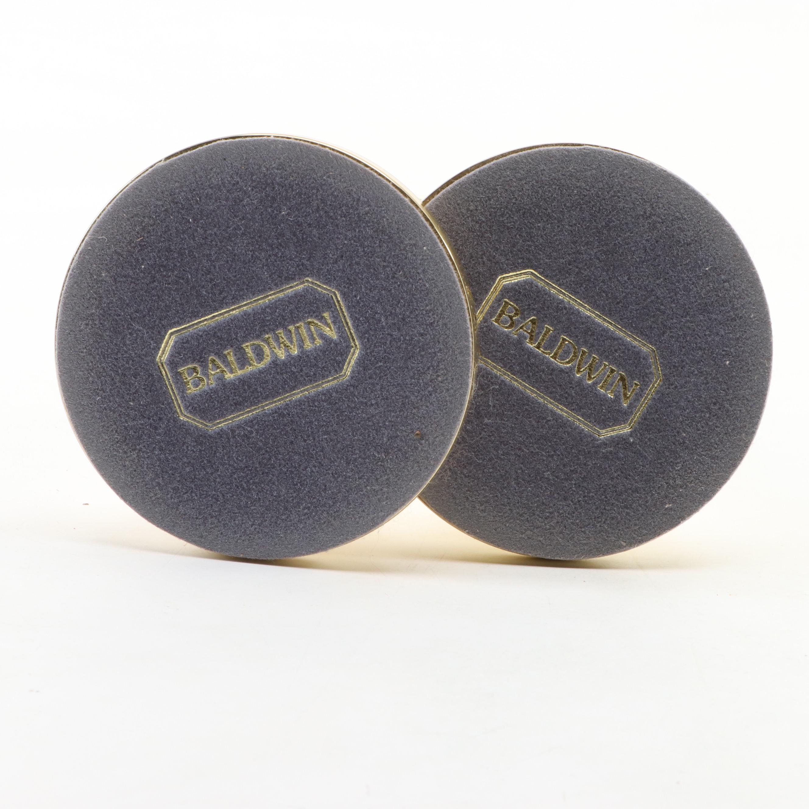 Baldwin Brass Candlesticks and Pillar Candle Holder