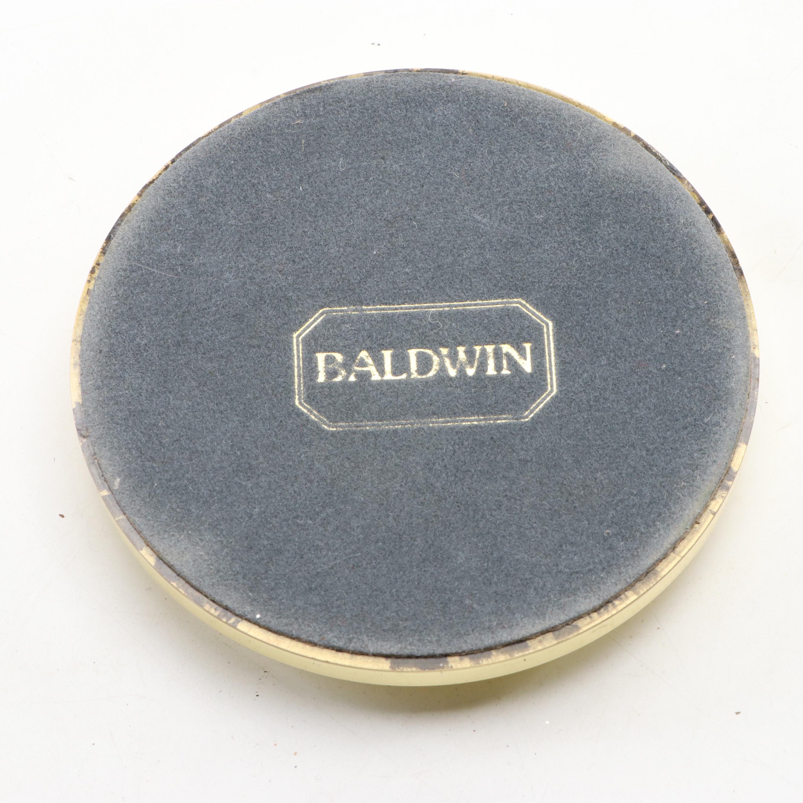 Baldwin Brass Candlesticks and Pillar Candle Holder