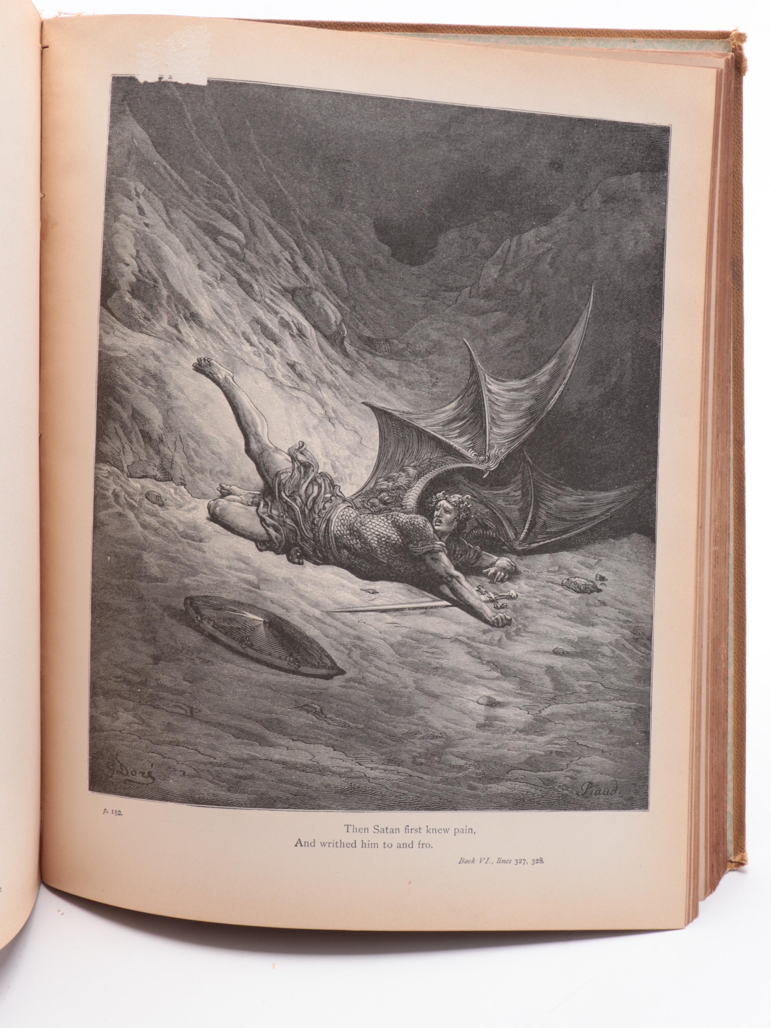 Gustave Doré Illustrated "Paradise Lost" by John Milton, Late 19th Century