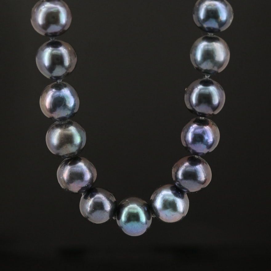 Pearl Necklace with 14K Clasp