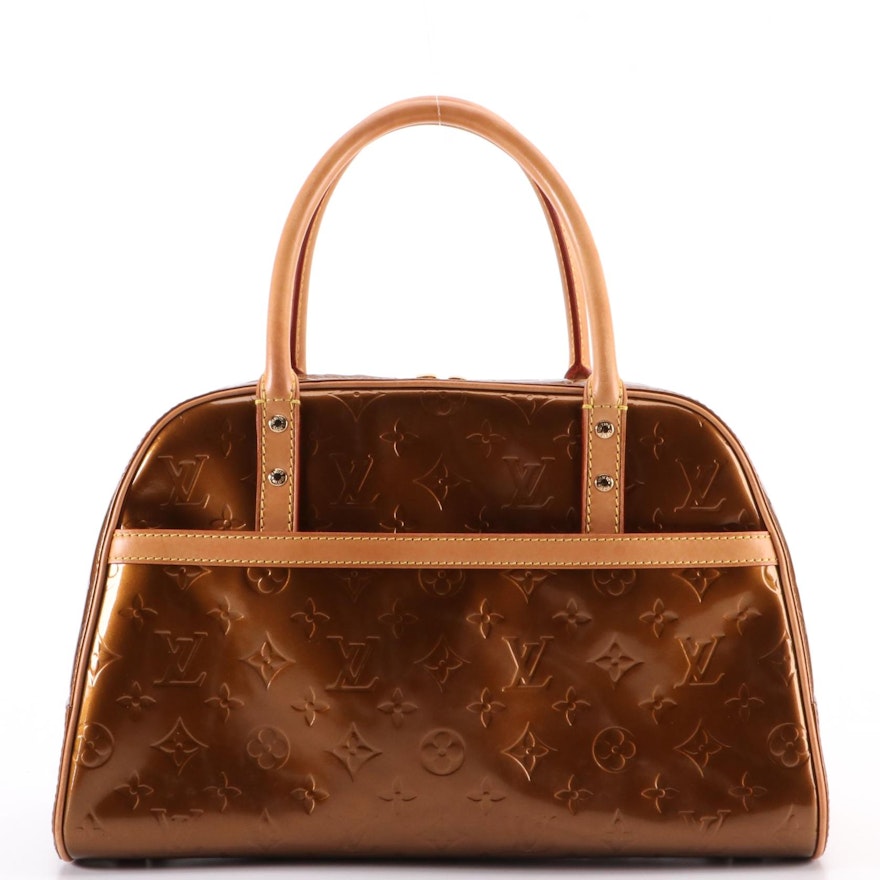 Louis Vuitton Tompkins Square Bag in Bronze Monogram Vernis