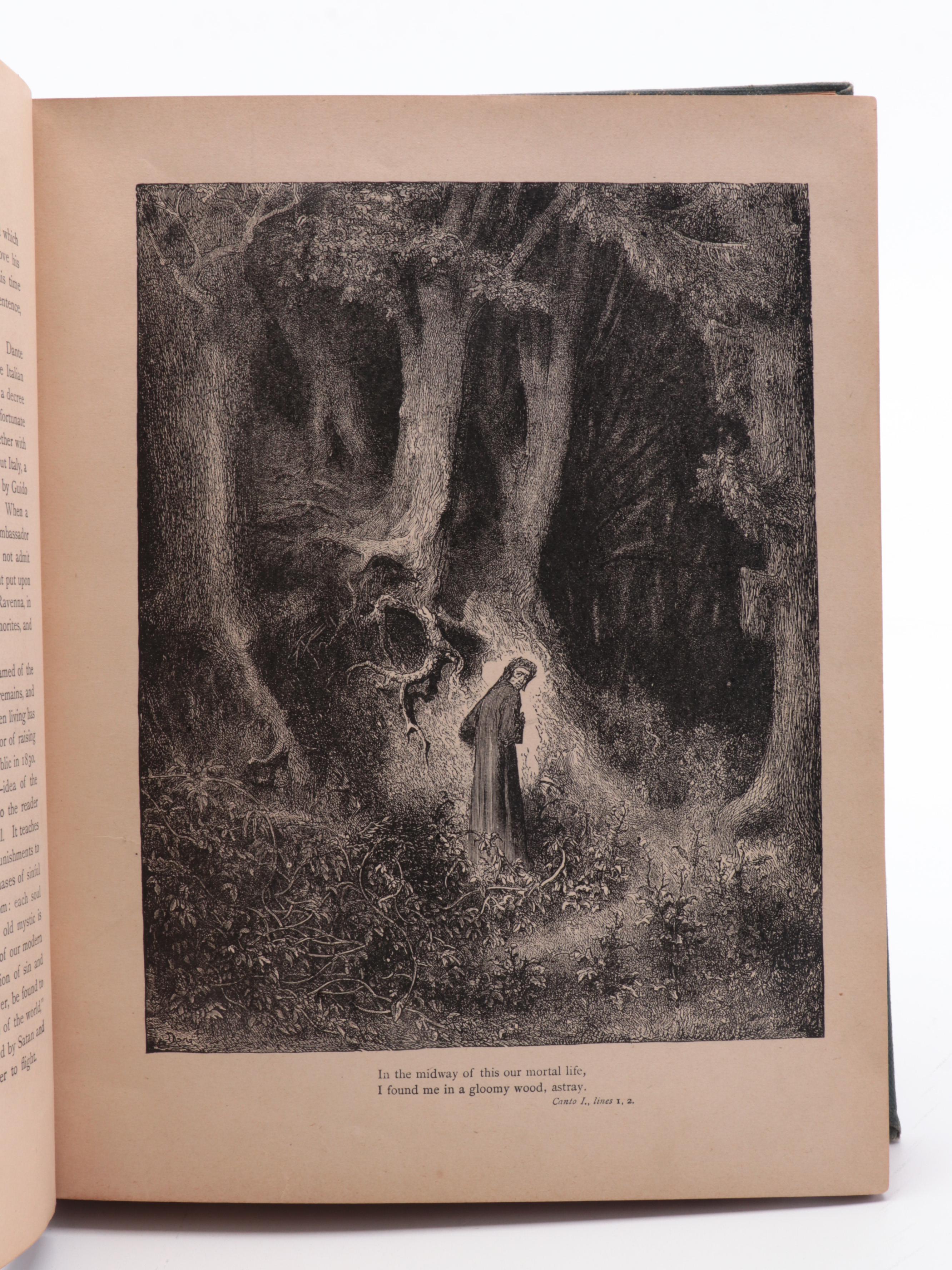 Gustave Doré Illustrated "Dante's Inferno" by Dante Alighieri, Late 19th C.