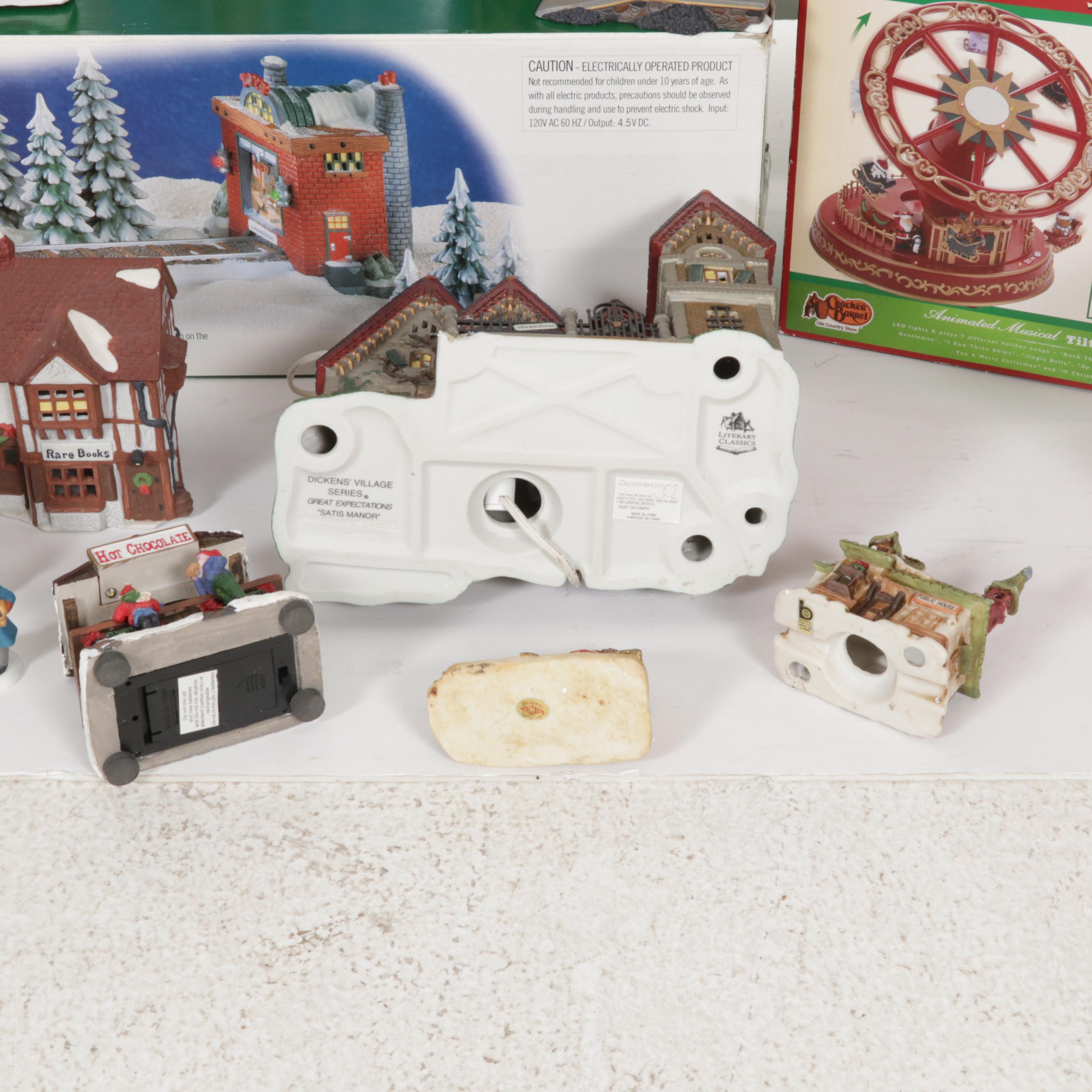 Department 56 and Other Christmas Table Decor