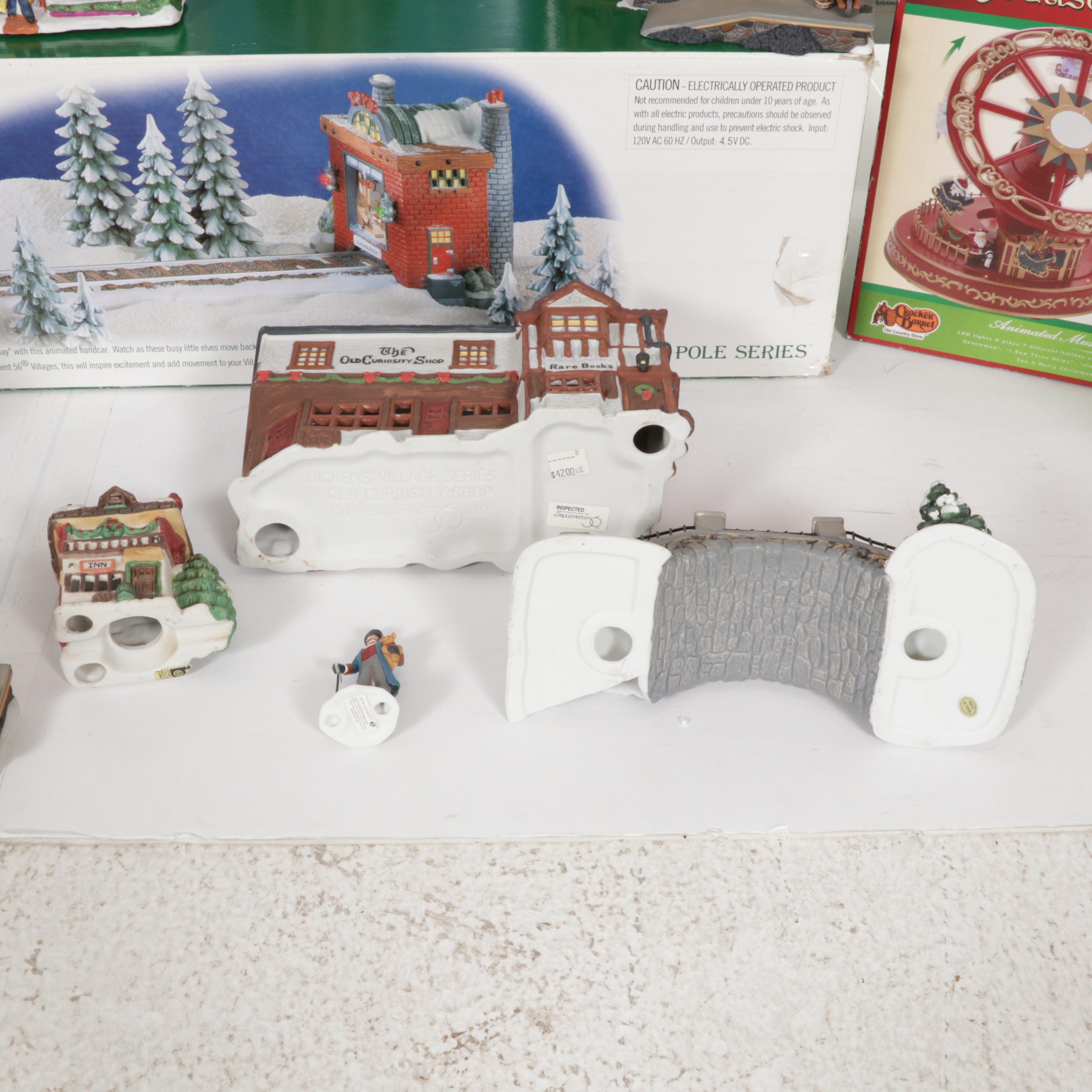 Department 56 and Other Christmas Table Decor