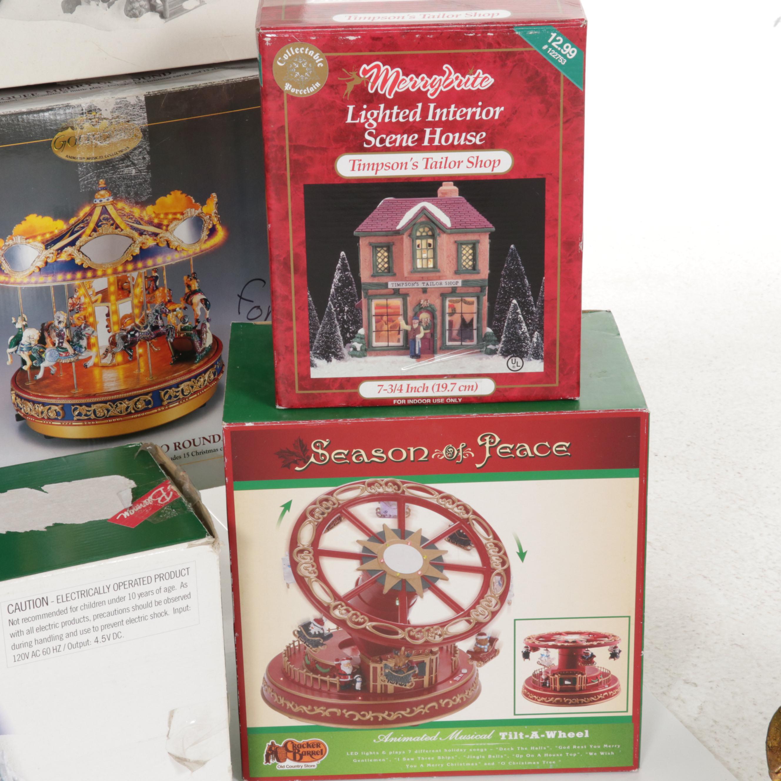 Department 56 and Other Christmas Table Decor