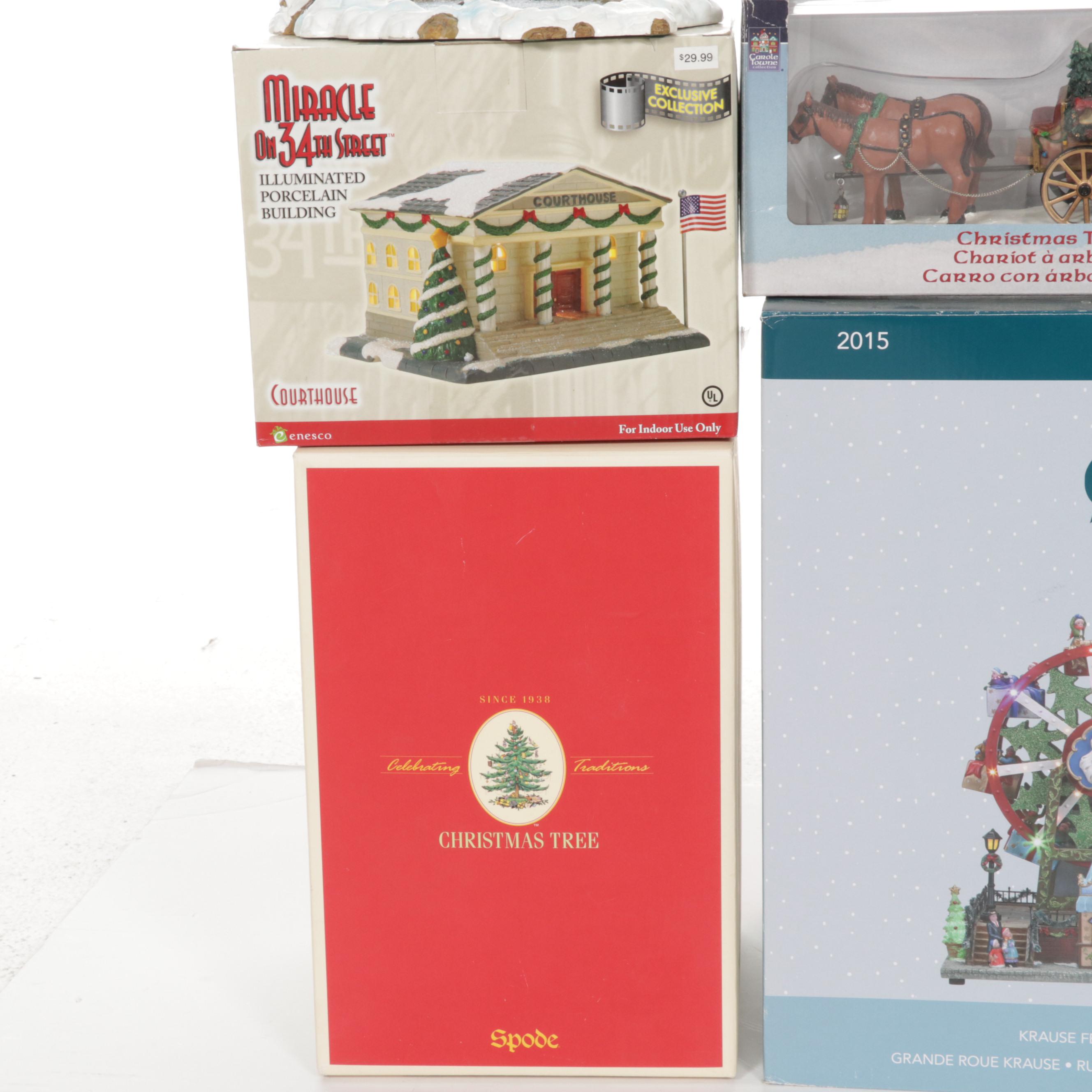 Department 56 and Other Christmas Table Decor