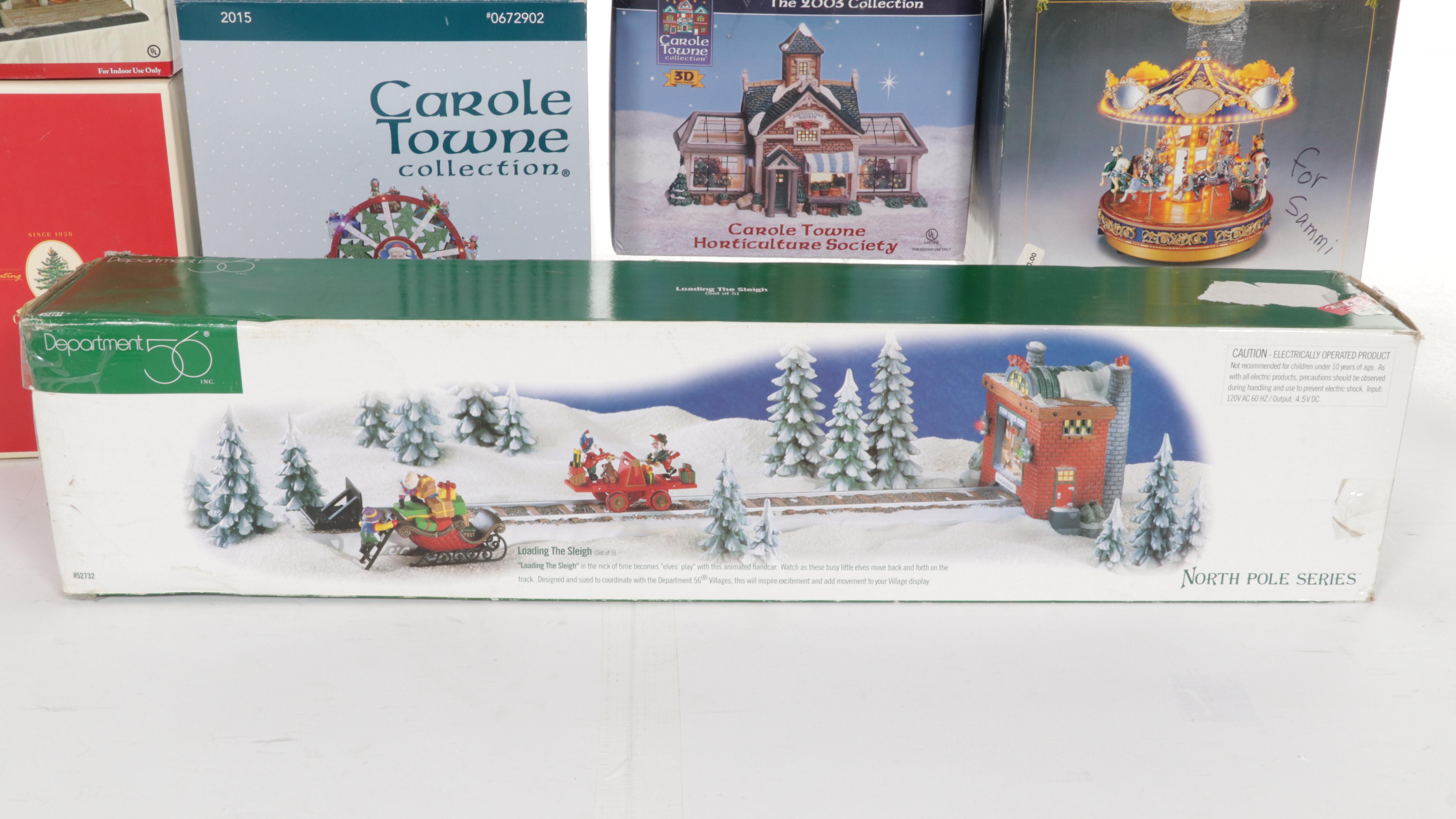 Department 56 and Other Christmas Table Decor