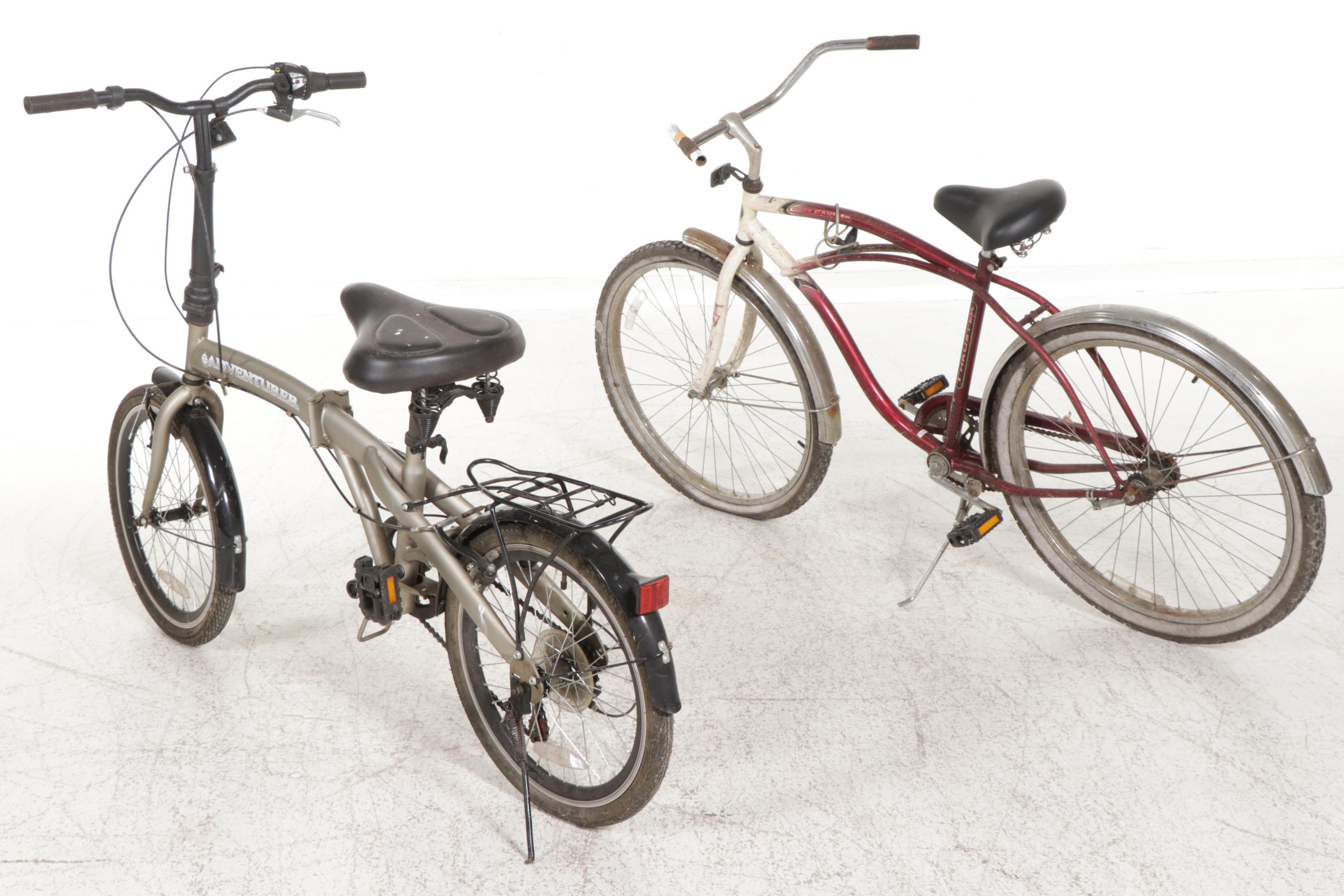 StowAway Adventurer 6-Speed Folding Bike with Thruster City Cruiser Bike
