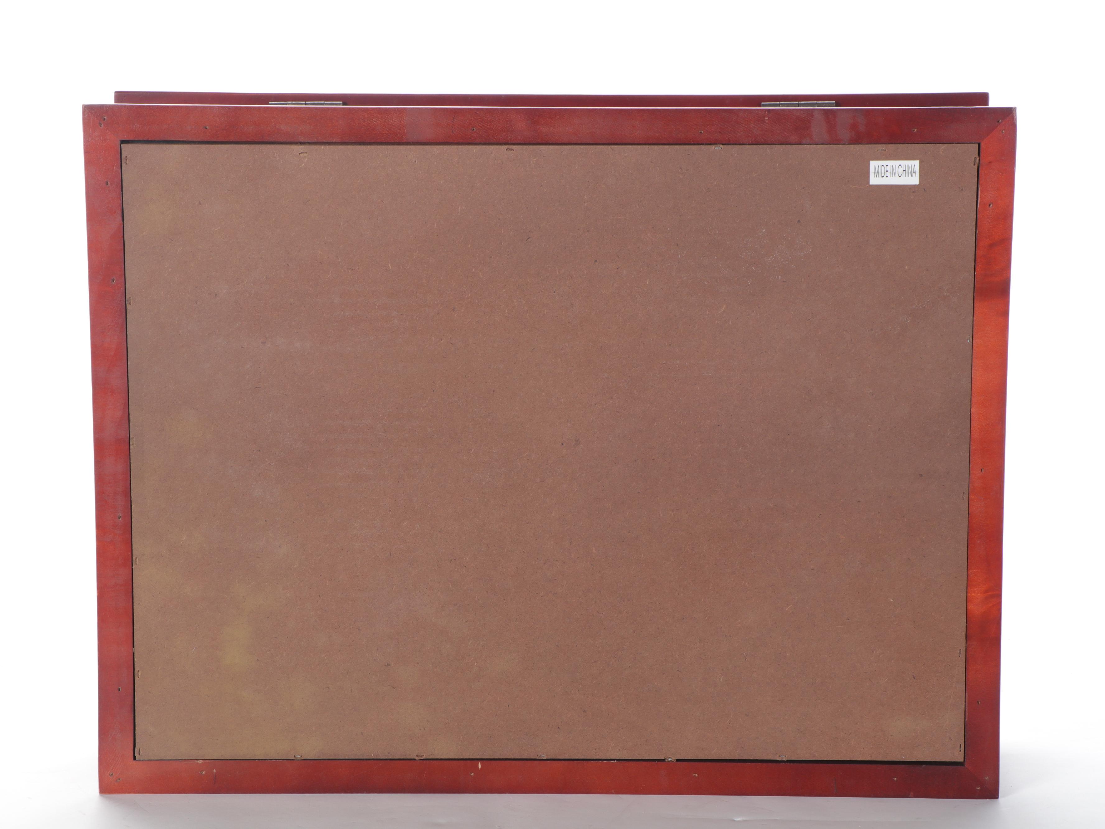 Table Top Display Cabinet with Hinged Glass Pane Lid