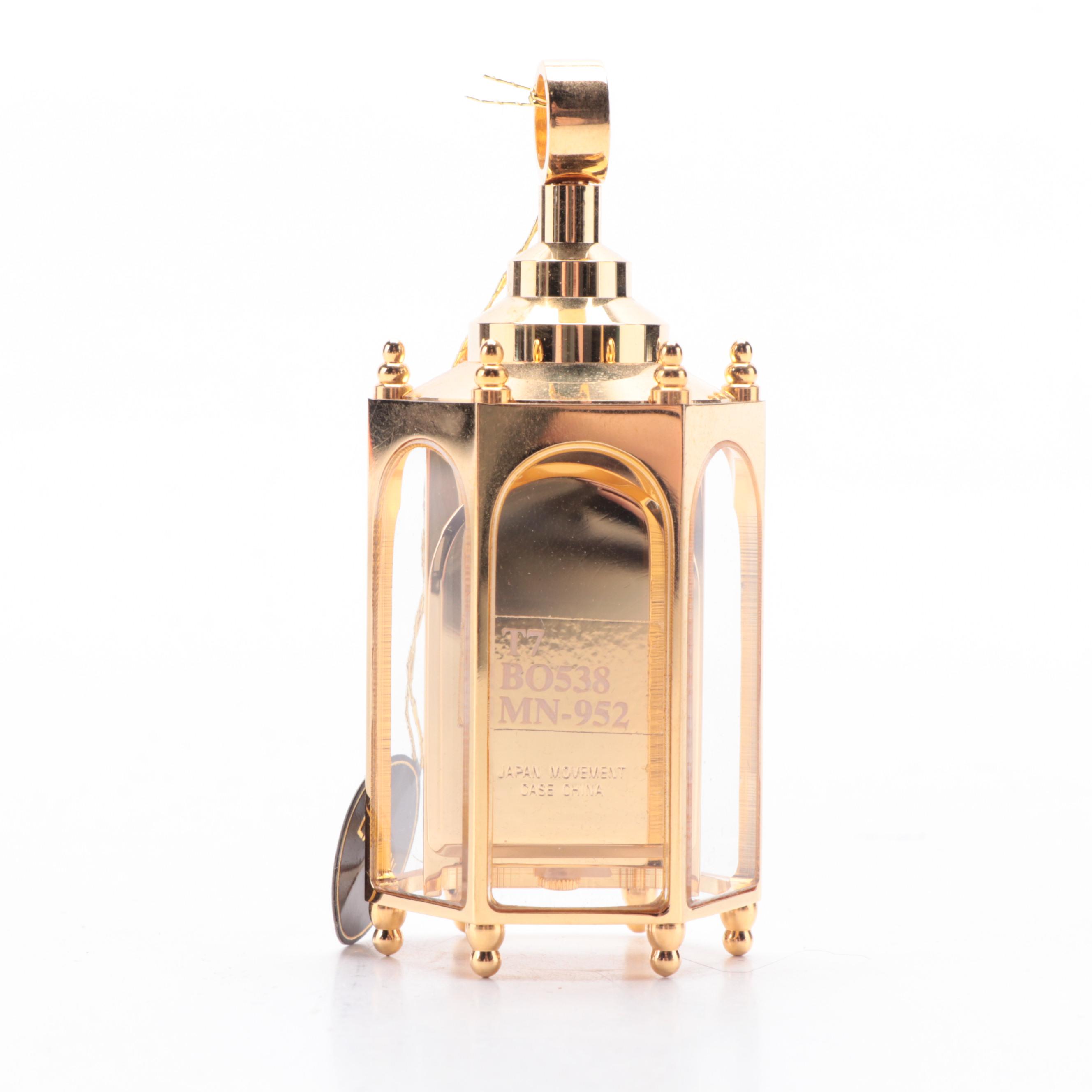 Bulova, Bey-Berk and Linden Miniature Brass Clocks in Original Boxes