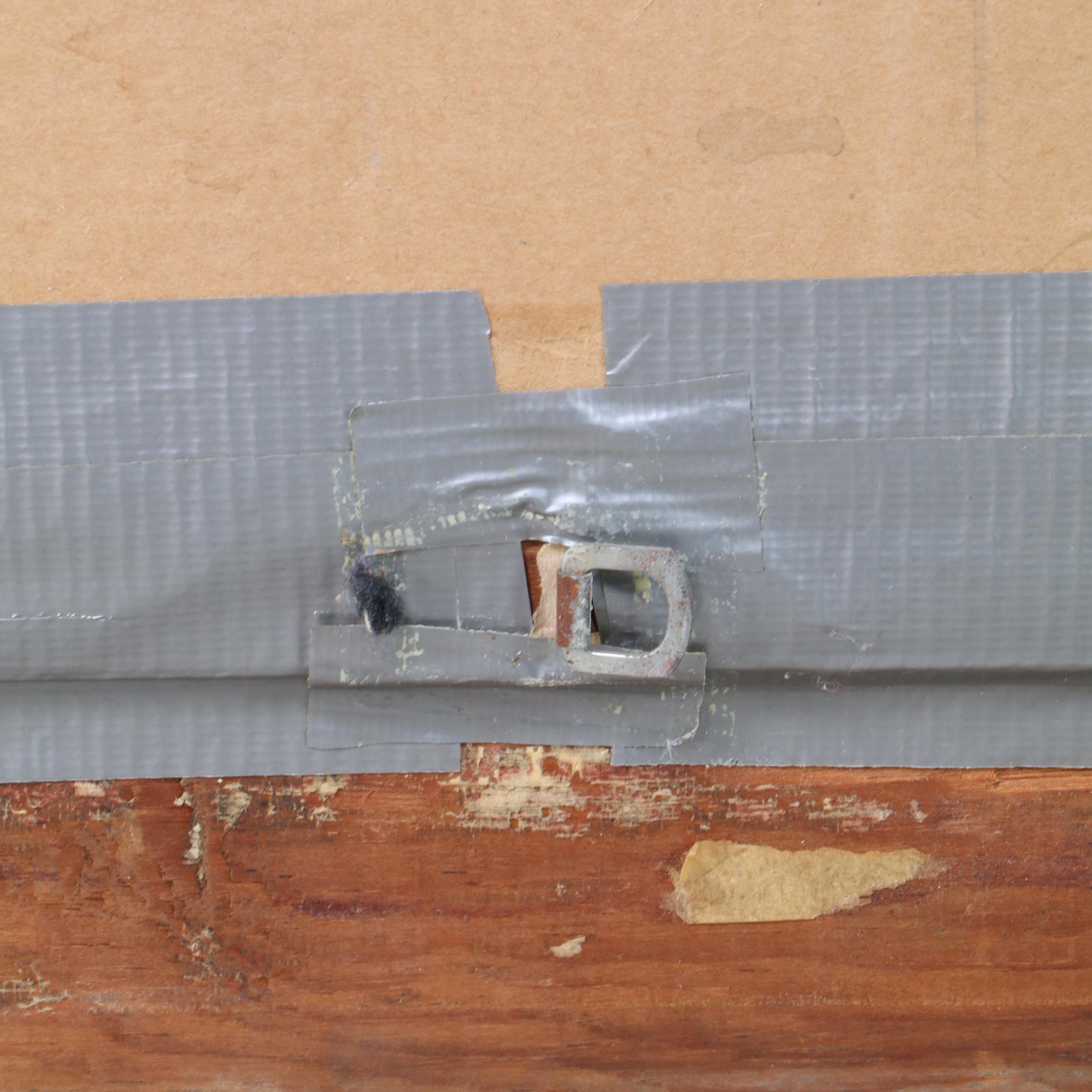 Victorian Giltwood and Molded Gesso Oak Leaf Pattern Rectangular Wall Mirror