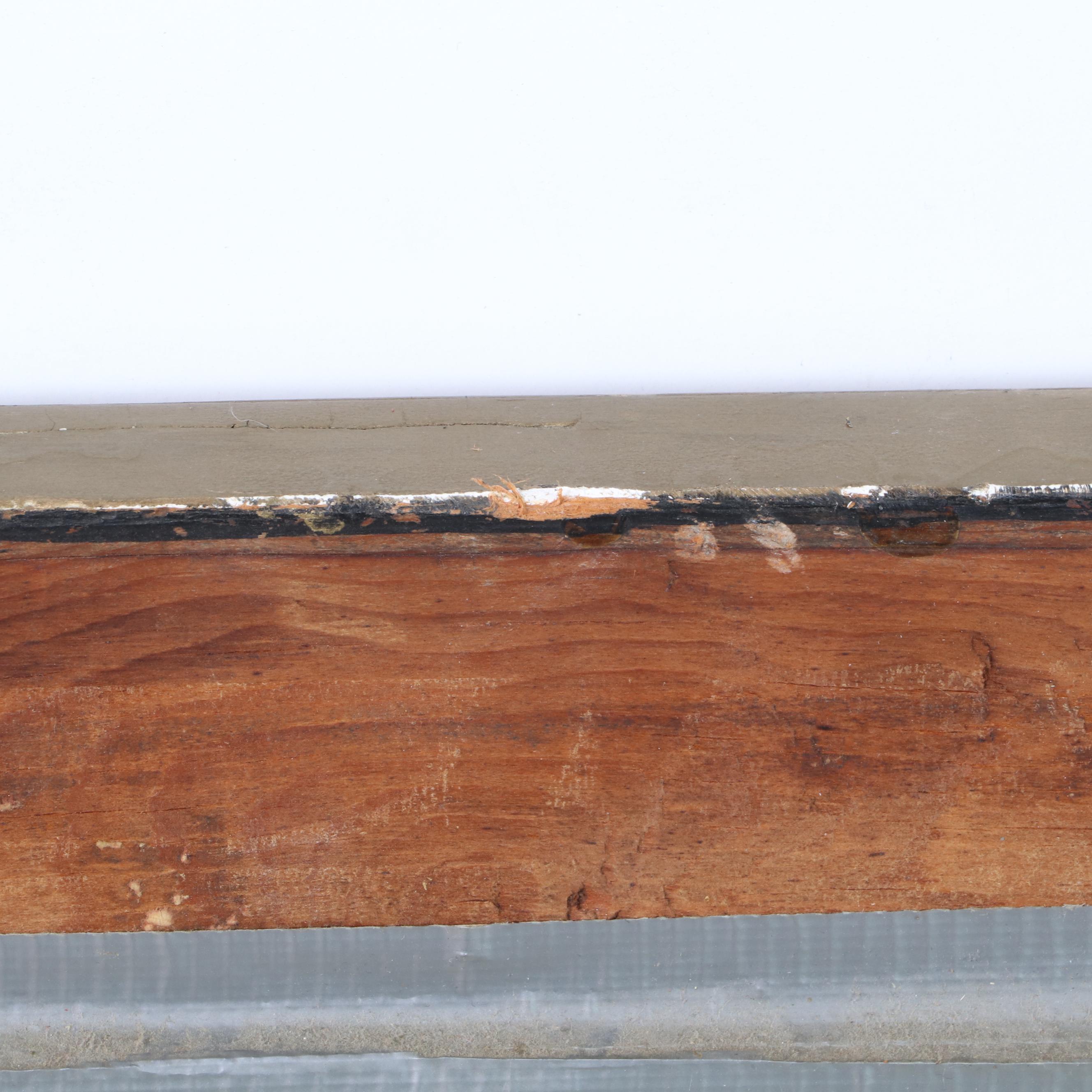 Victorian Giltwood and Molded Gesso Oak Leaf Pattern Rectangular Wall Mirror