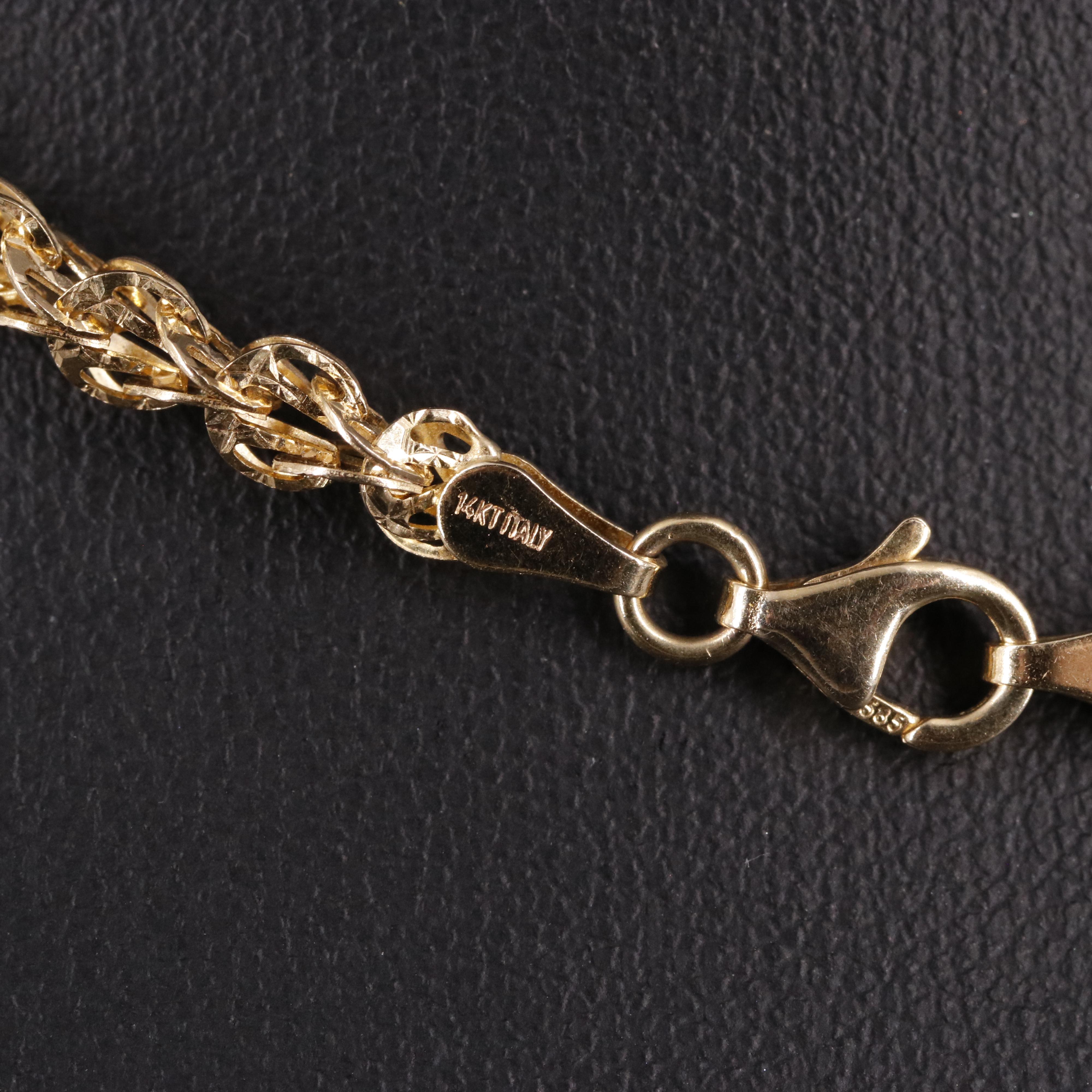 14K Wheat Chain Necklace