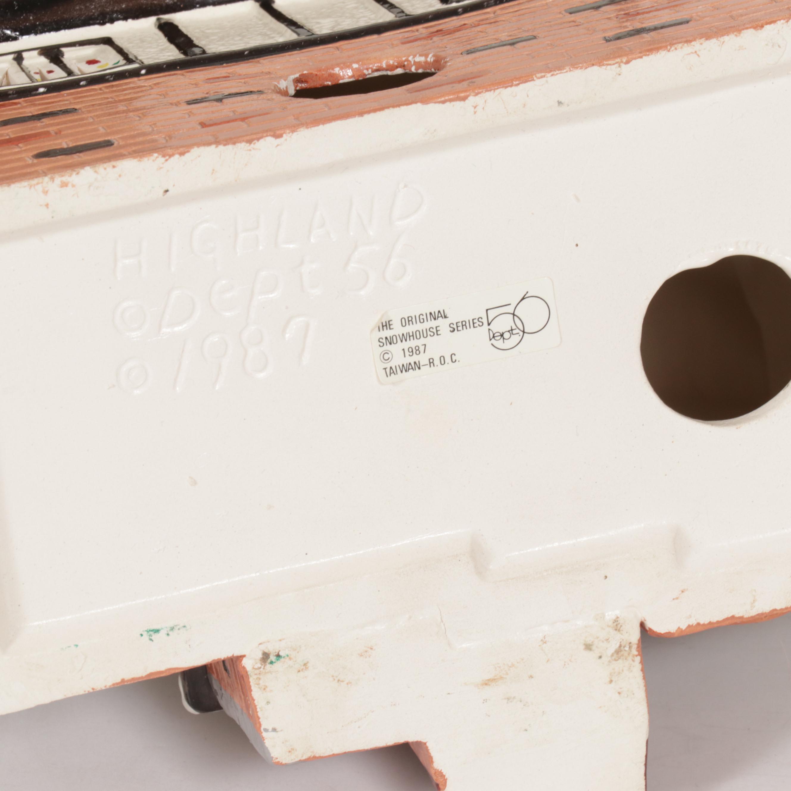 Department 56 "The Original Snow Village" Porcelain Buildings and Accessories