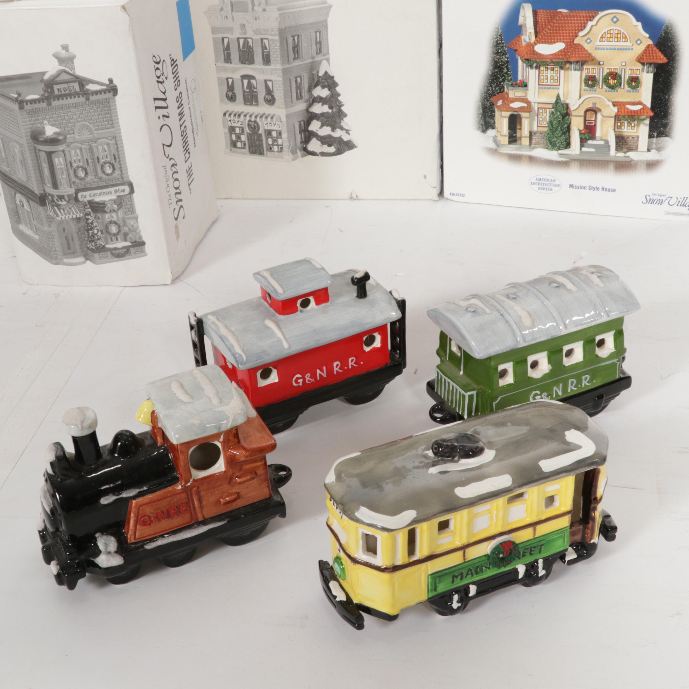 Department 56 "The Original Snow Village" Porcelain Buildings and Accessories