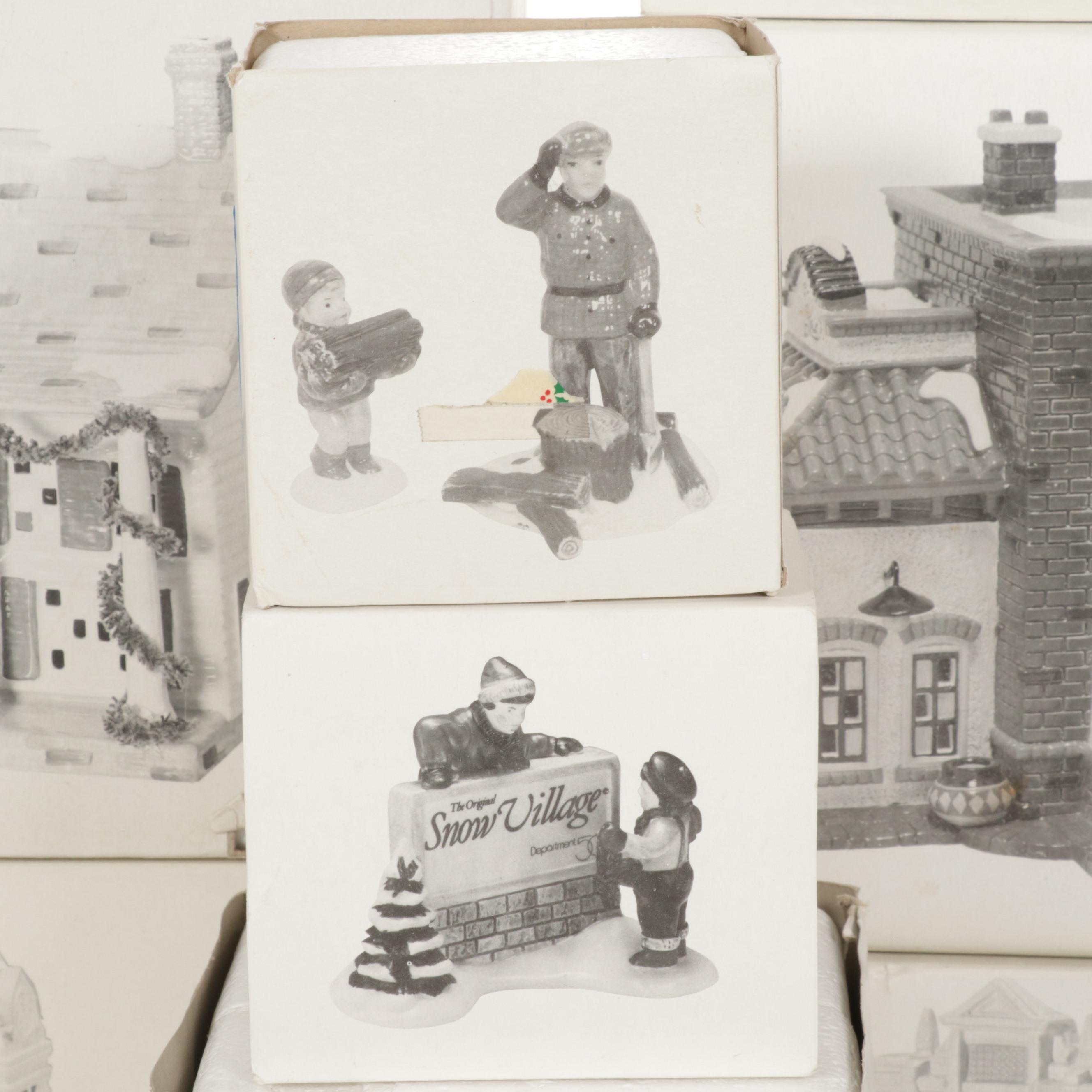 Department 56 "The Original Snow Village" Porcelain Buildings and Accessories