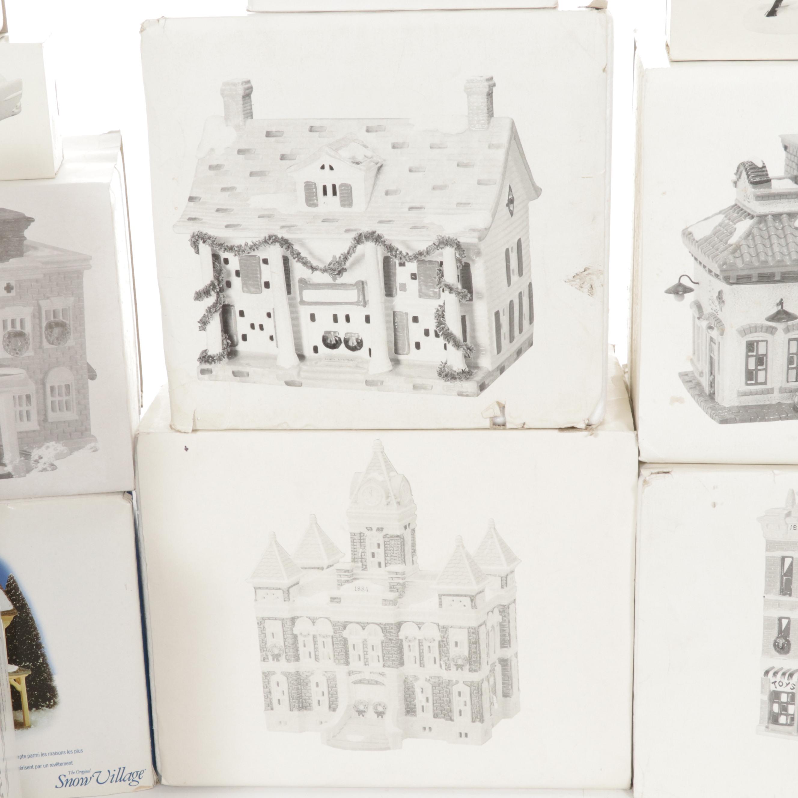 Department 56 "The Original Snow Village" Porcelain Buildings and Accessories