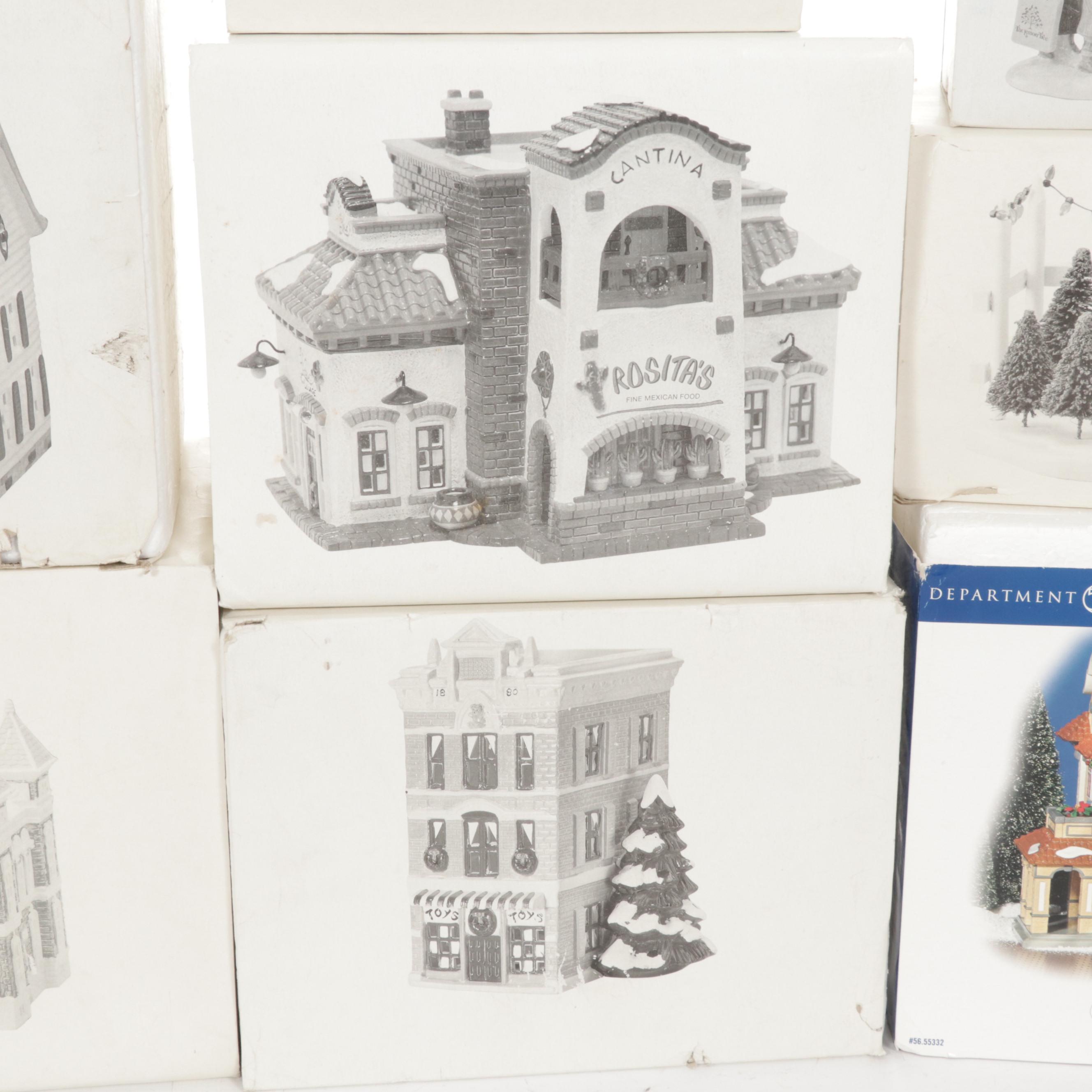 Department 56 "The Original Snow Village" Porcelain Buildings and Accessories