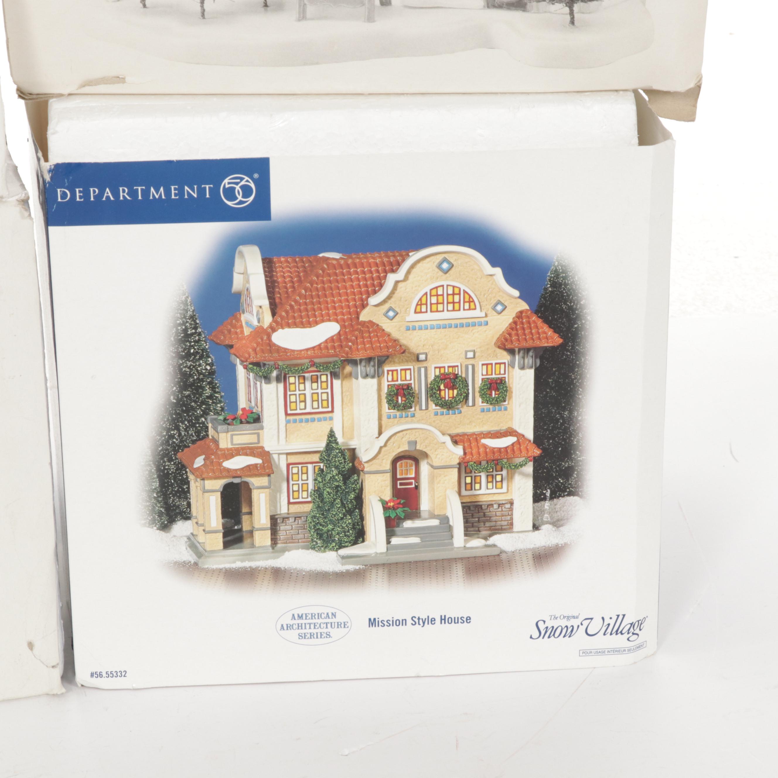 Department 56 "The Original Snow Village" Porcelain Buildings and Accessories