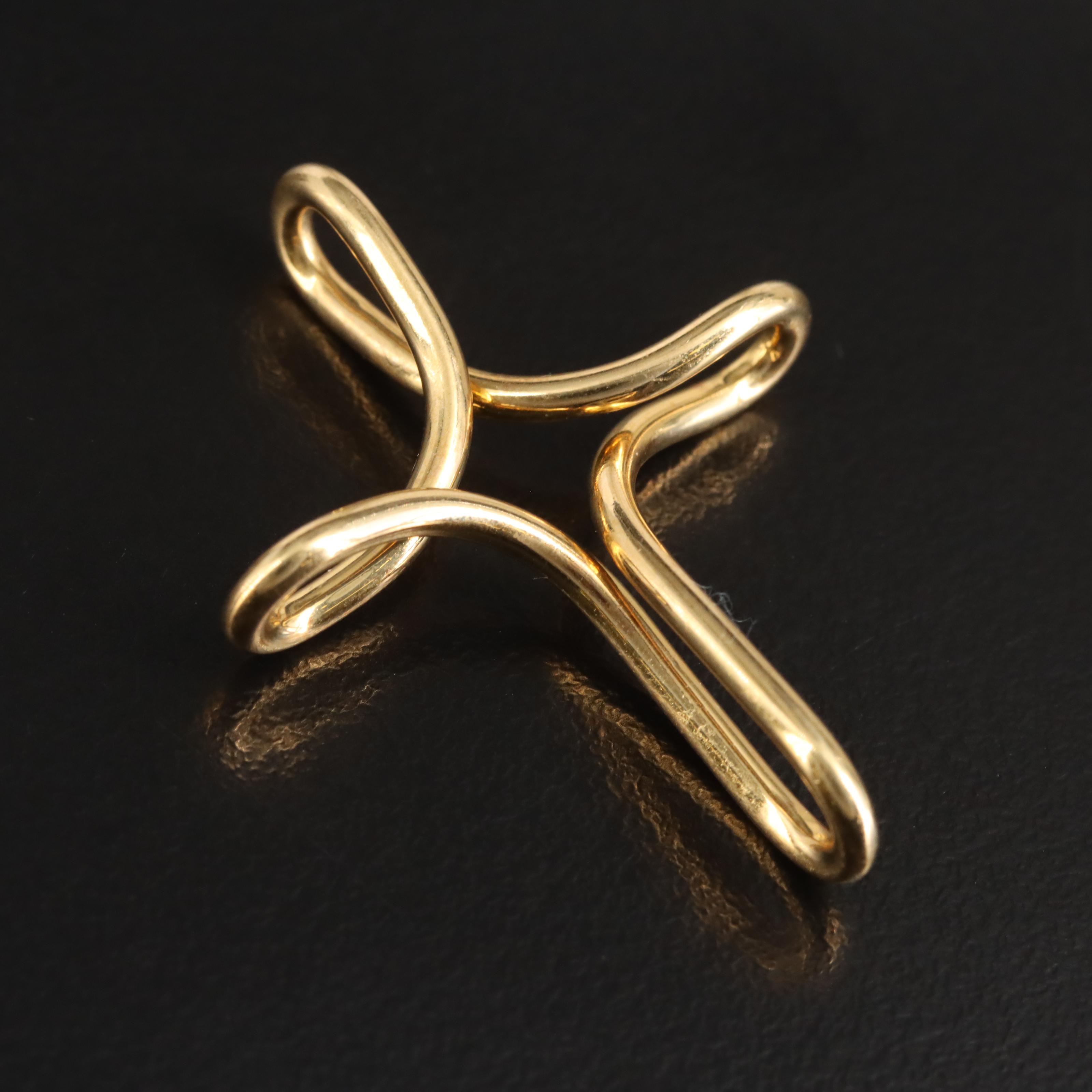 Elsa Peretti for Tiffany & Co. 18K Infinity Cross Pendant